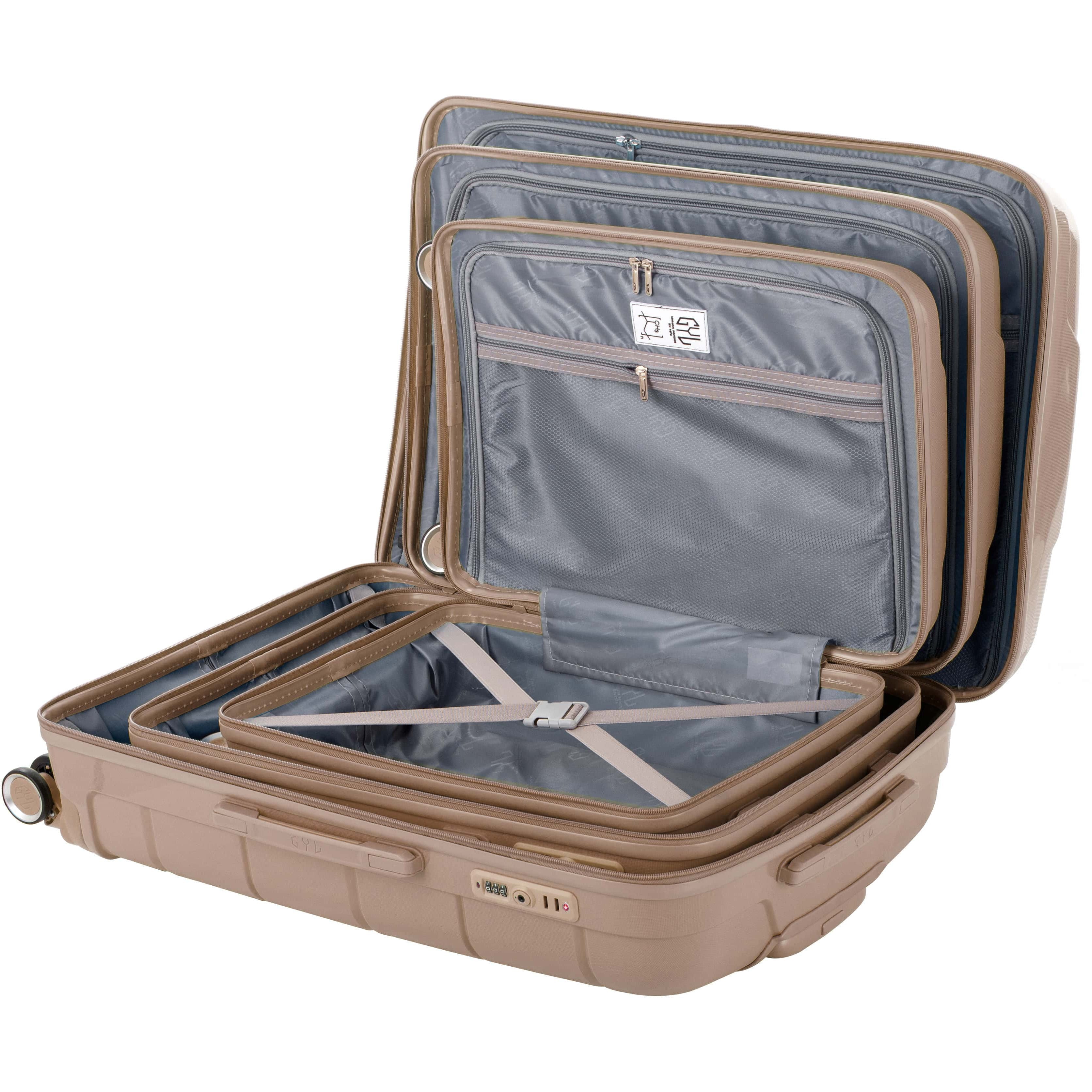 SET DE 3 VALISES CHAMPAGNE CH3