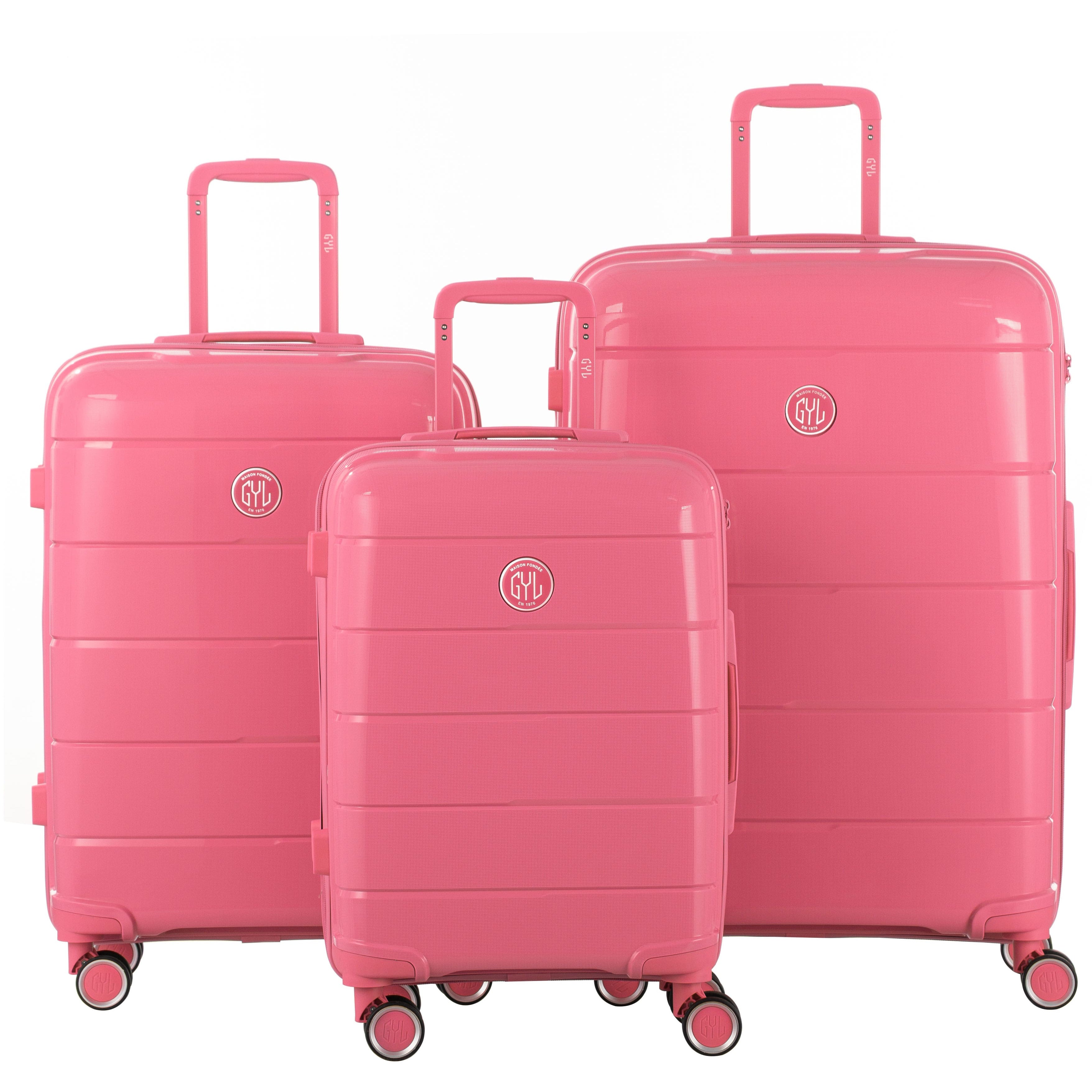 SET DE 3 VALISES PINK CH3