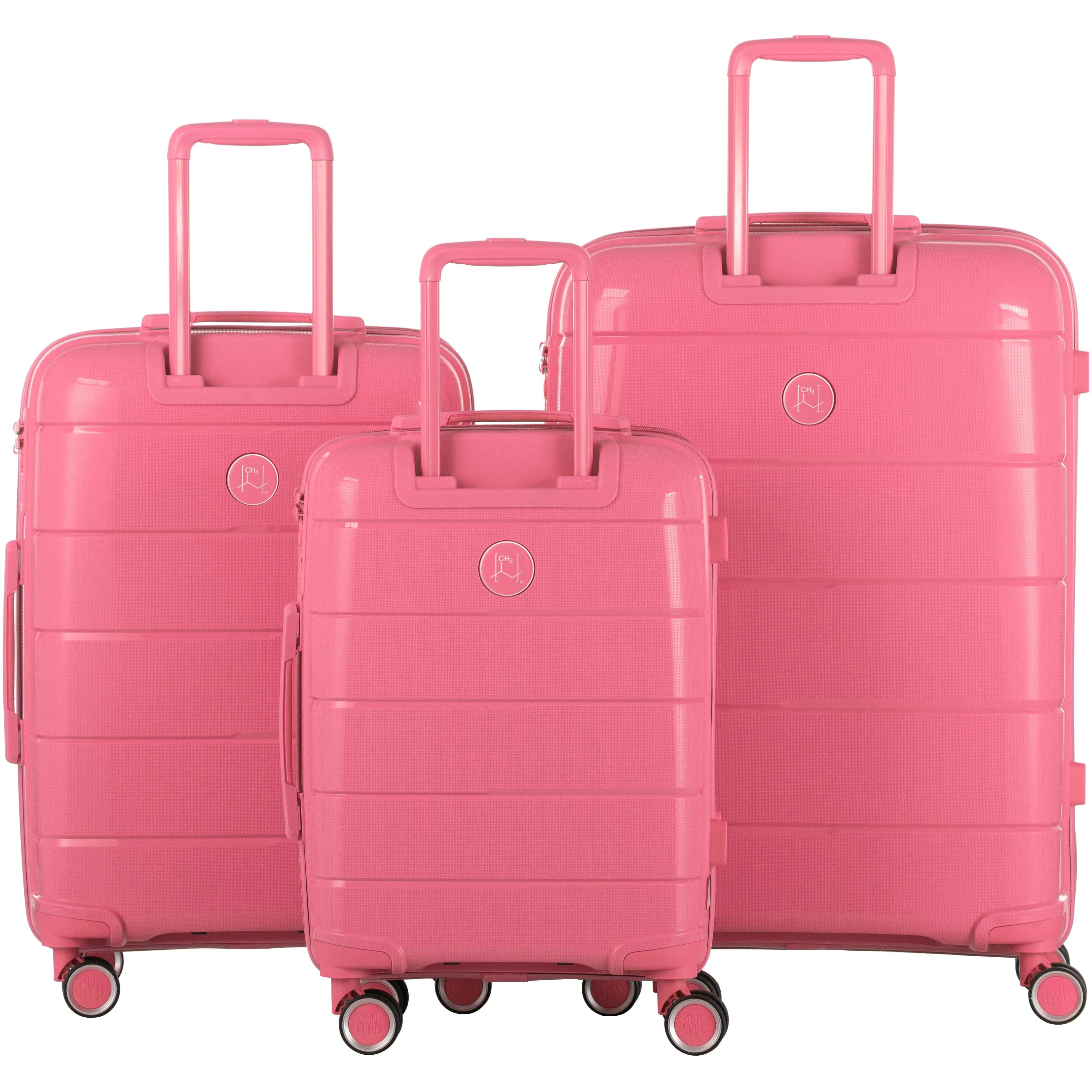 SET DE 3 VALISES PINK CH3
