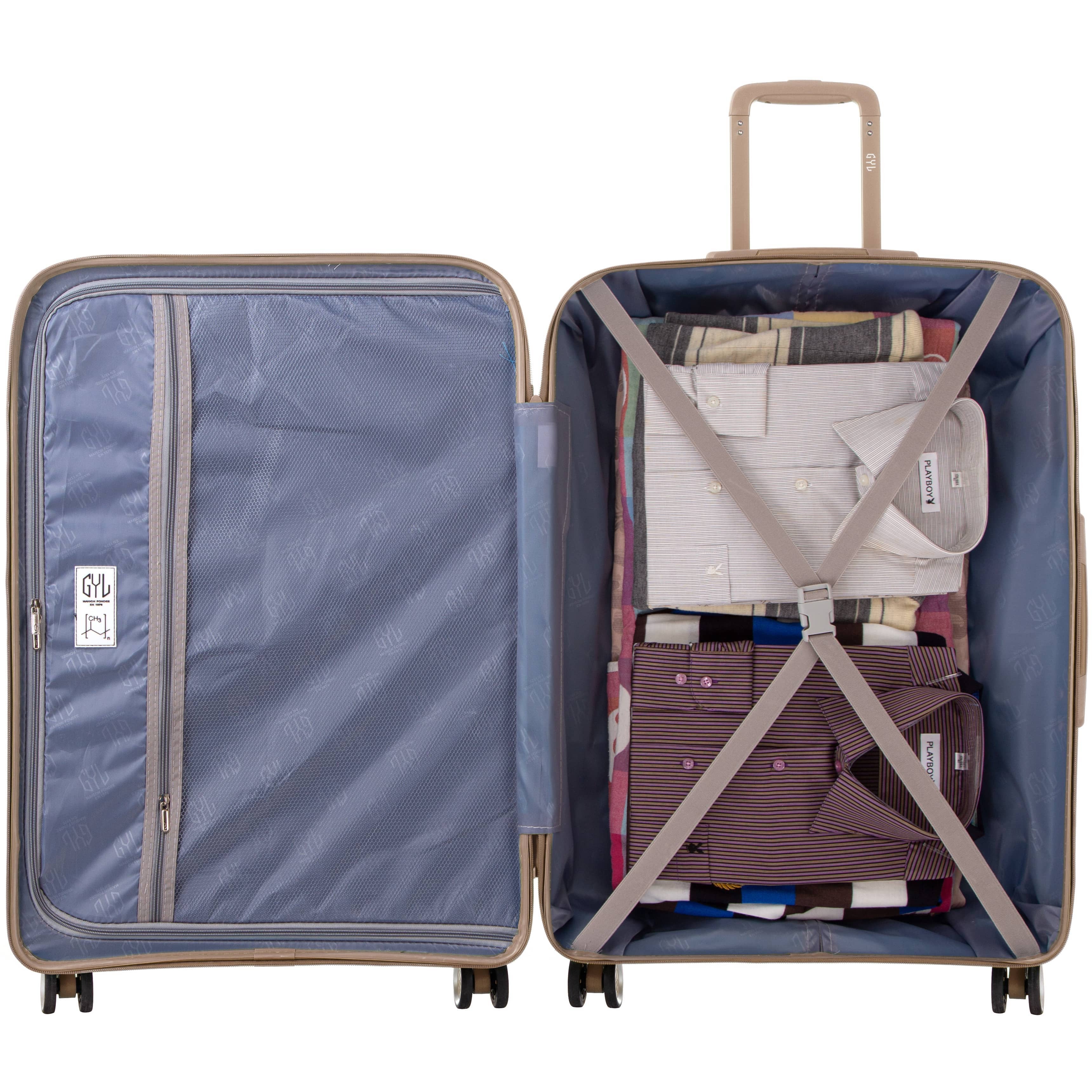 SET DE 3 VALISES CHAMPAGNE CH3