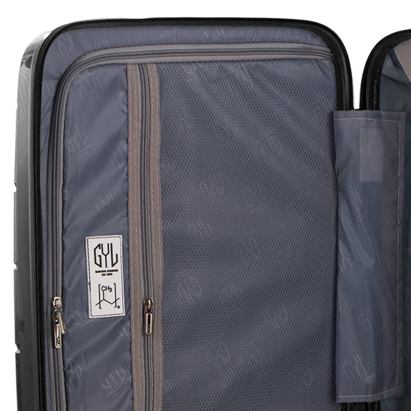 GYL Grande Valise Rigide PP5 Noire À L'intérieur