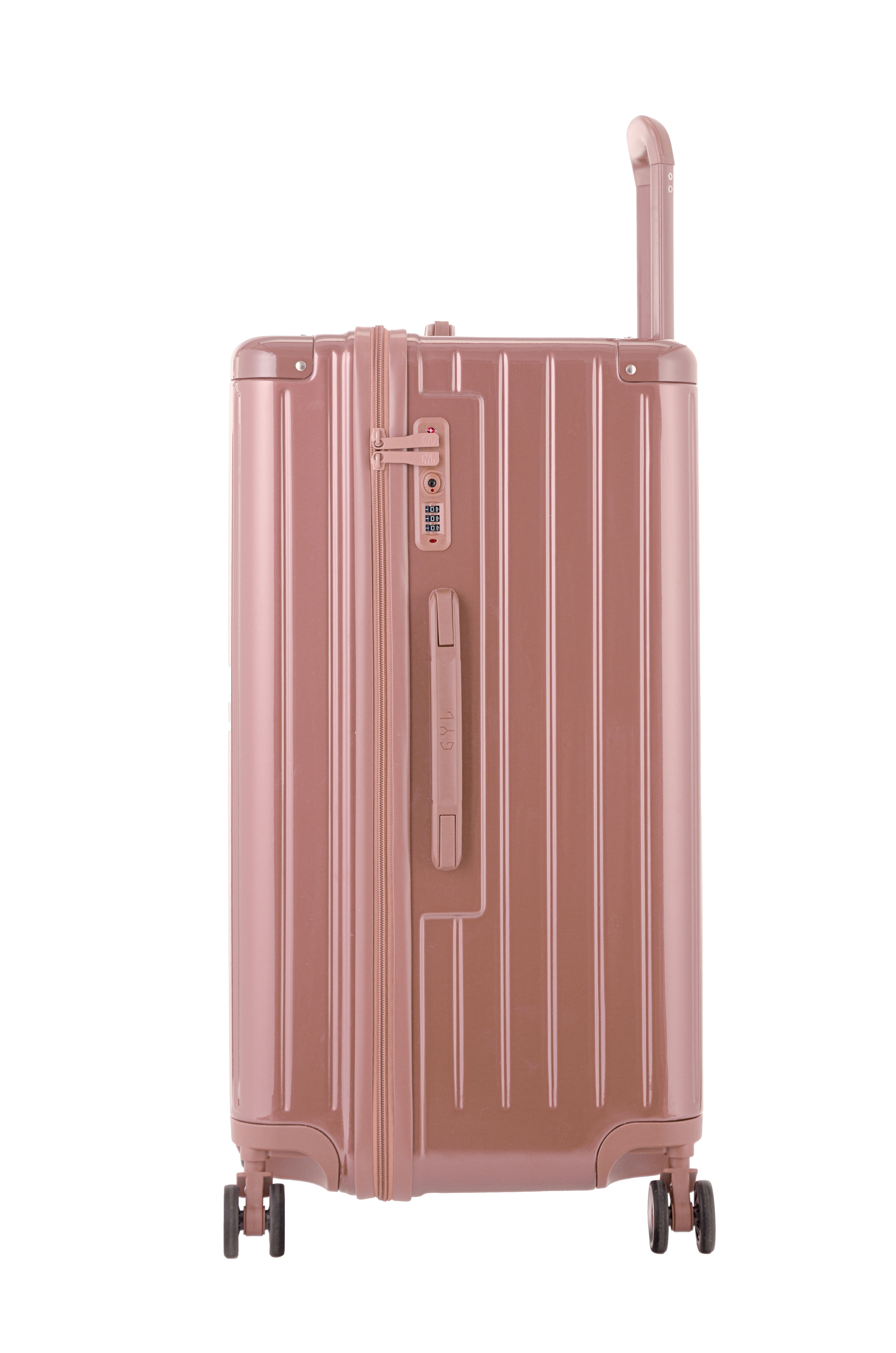 VALISE TRUNK FE204 (TAILLES L) OR ROSE