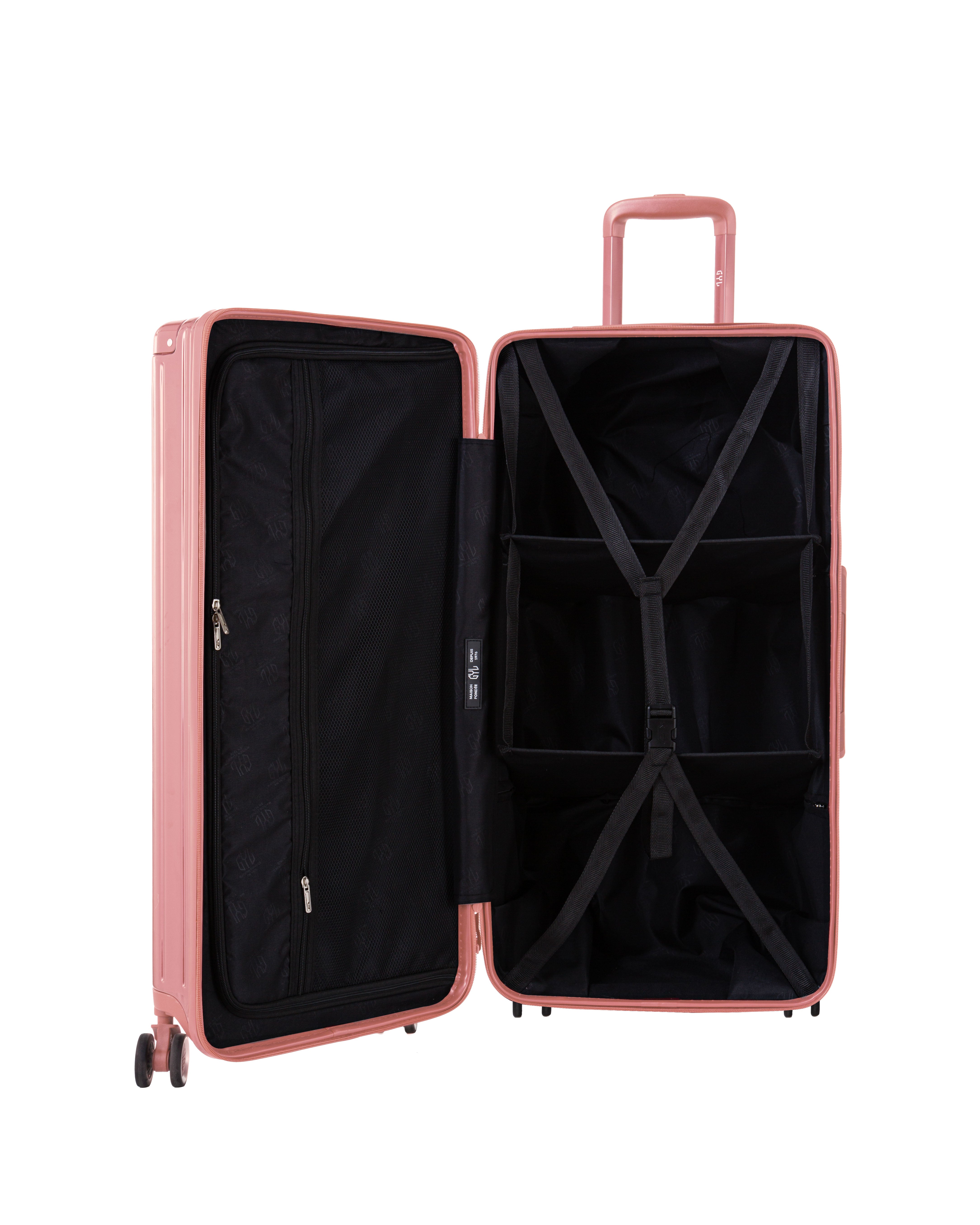 VALISE TRUNK FE204 (TAILLES L) OR ROSE