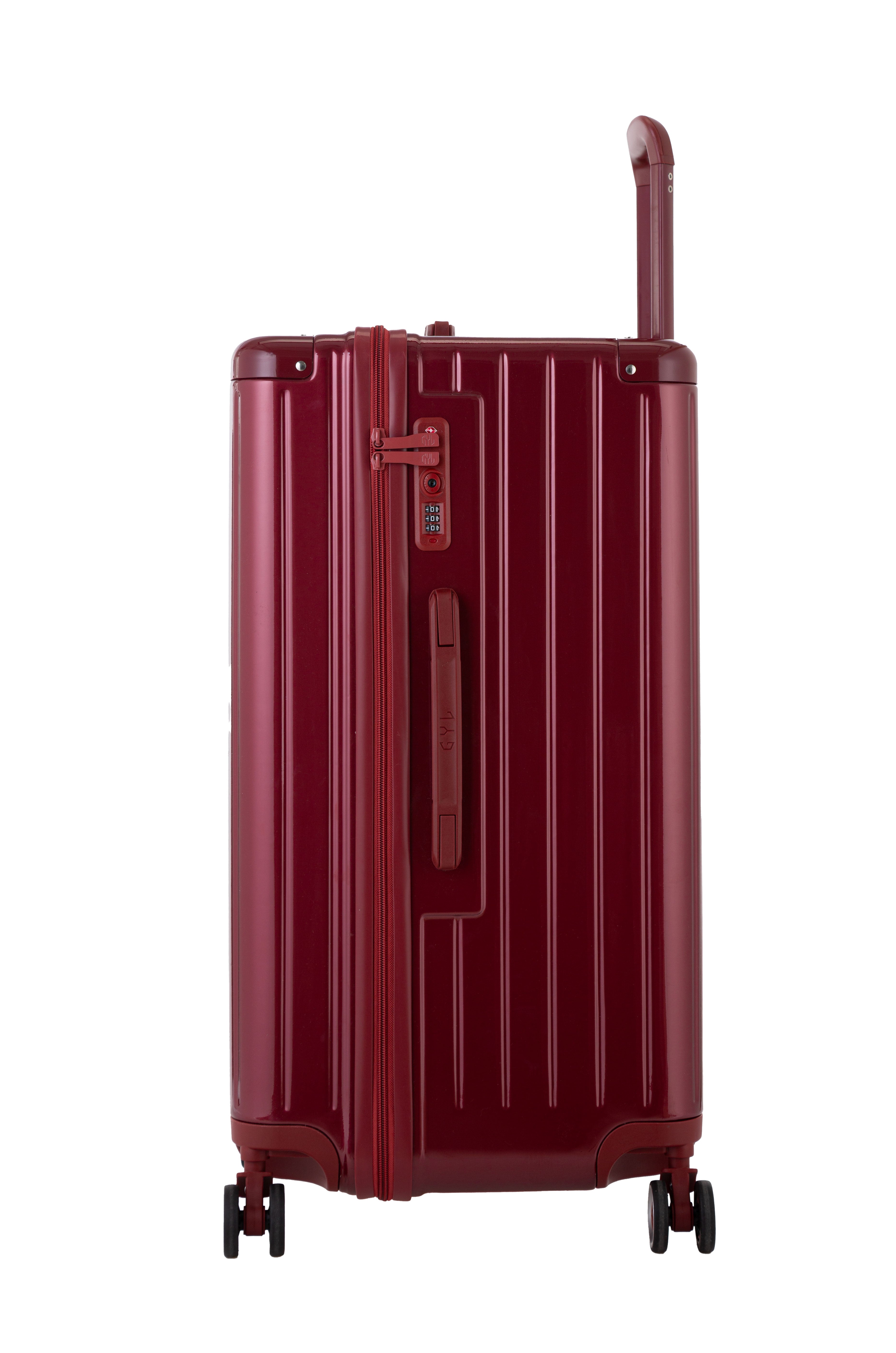 VALISE TRUNK FE204 (TAILLES S) ROUGE FONCÉ