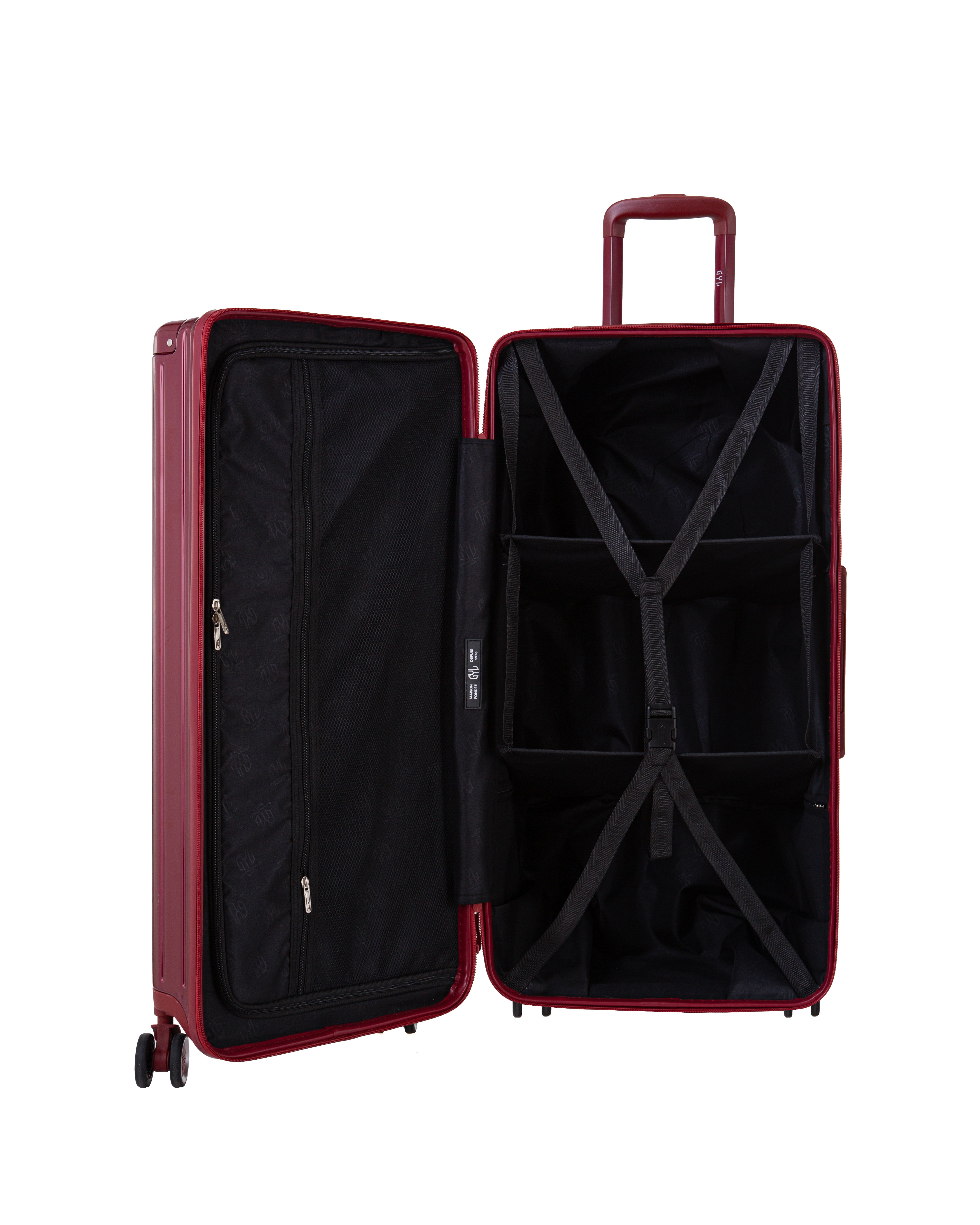 VALISE TRUNK FE204 (TAILLES S) ROUGE FONCÉ