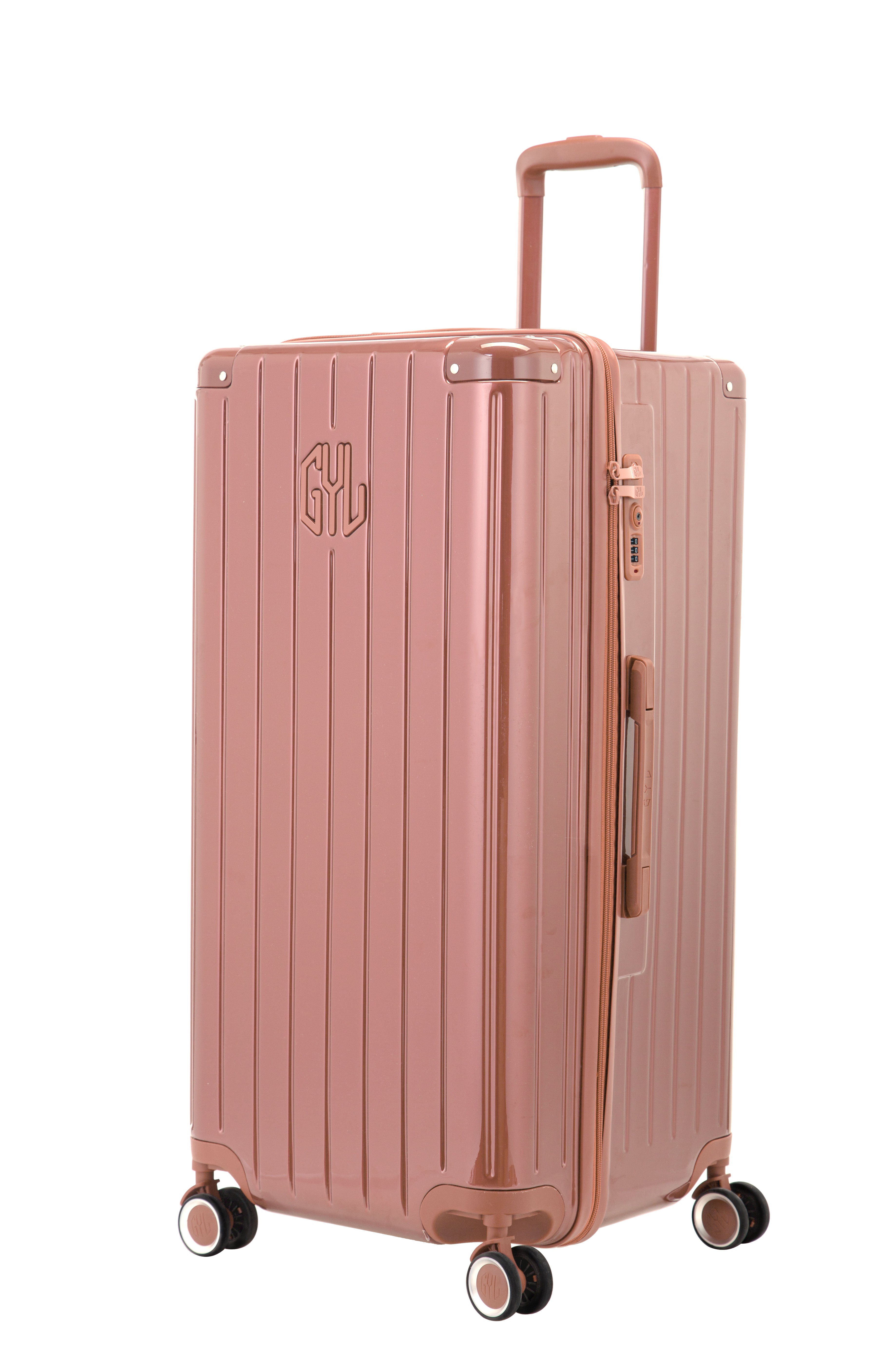 VALISE TRUNK FE204 (TAILLES XL) OR ROSE
