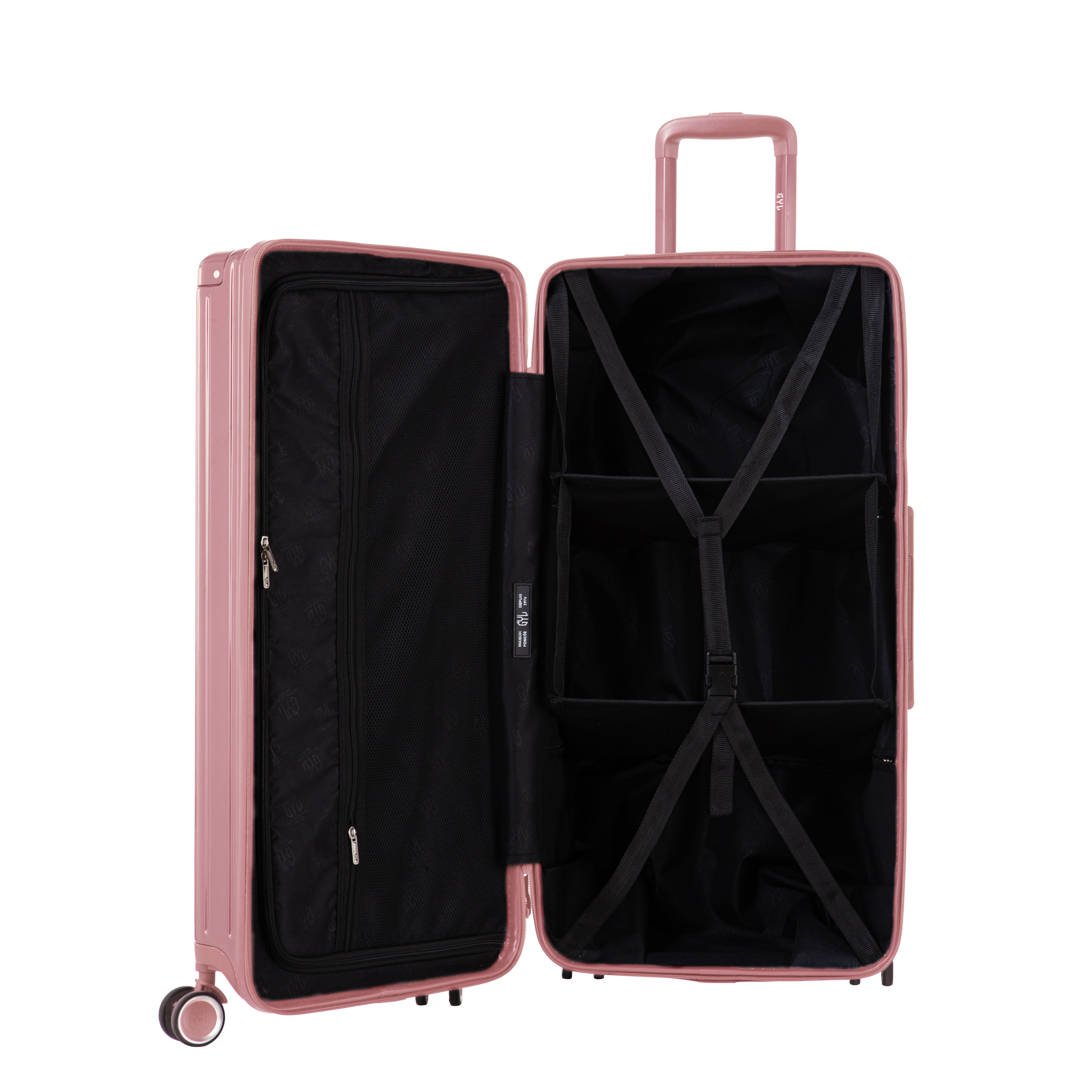 VALISE TRUNK FE204 (TAILLES XL) OR ROSE