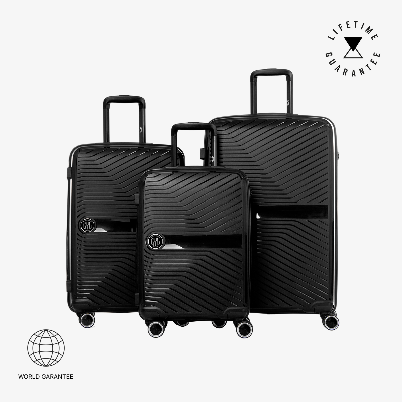 SET DE 3 VALISES RIGIDES Black PP5 (TAILLES S, M, L)