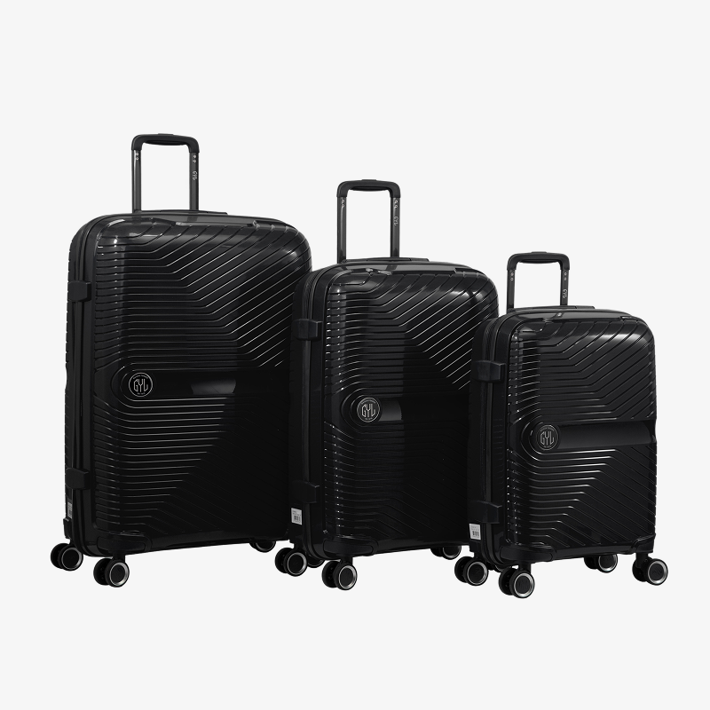 SET DE 3 VALISES RIGIDES Black PP5 (TAILLES S, M, L)