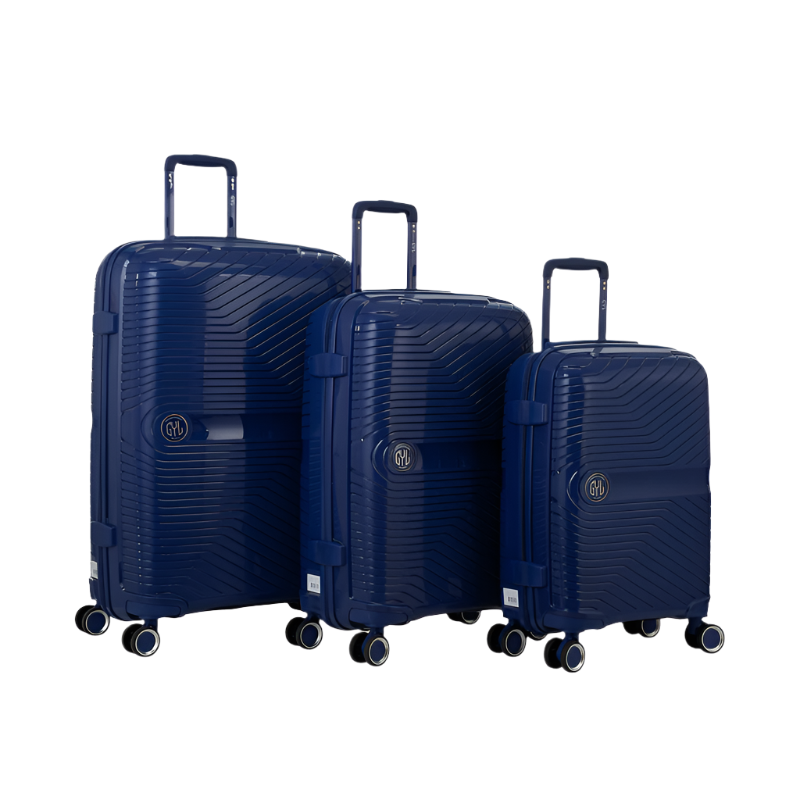 SET DE 3 VALISES RIGIDES Navy PP5 (TAILLES S, M, L)