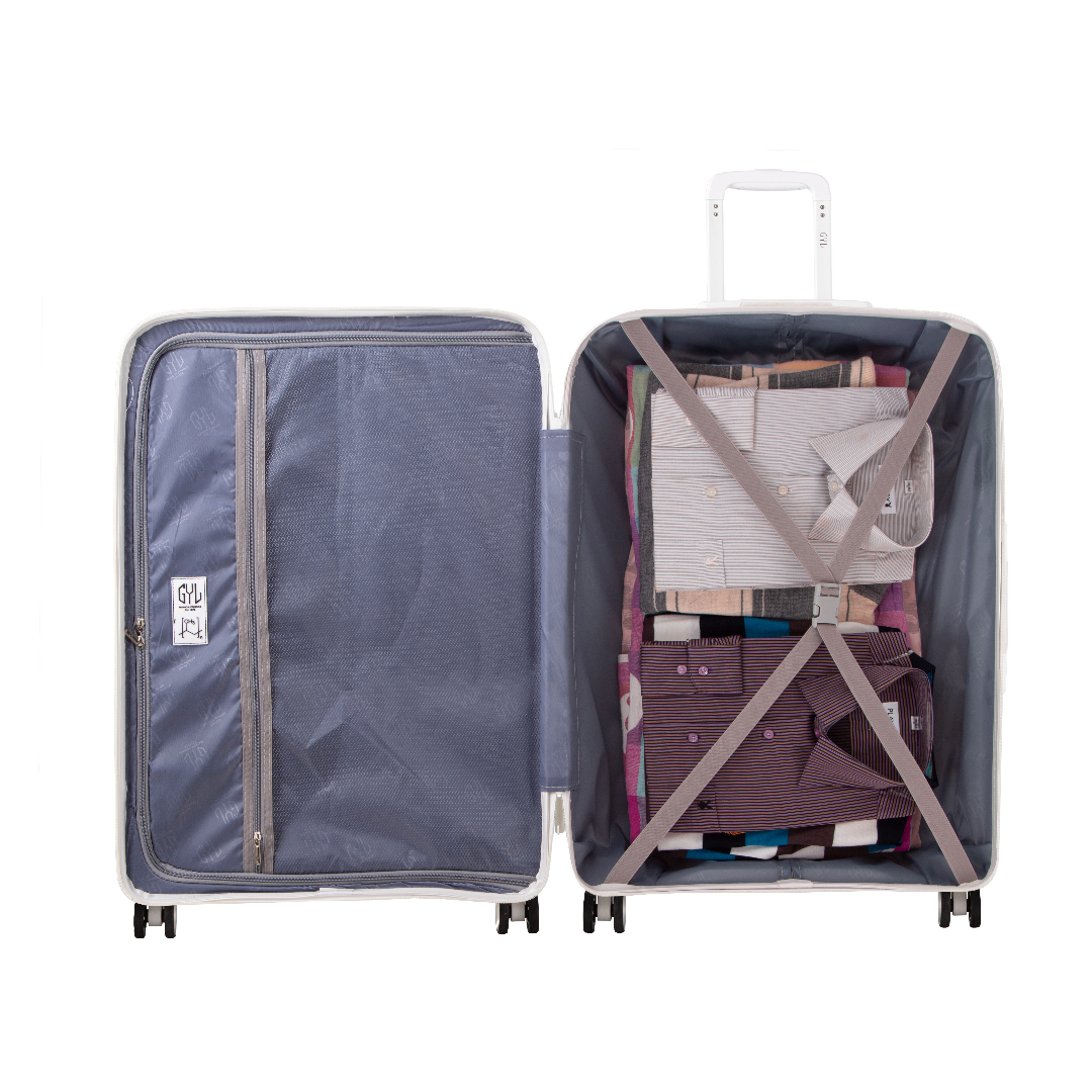 GRANDE VALISE WHITE CH3