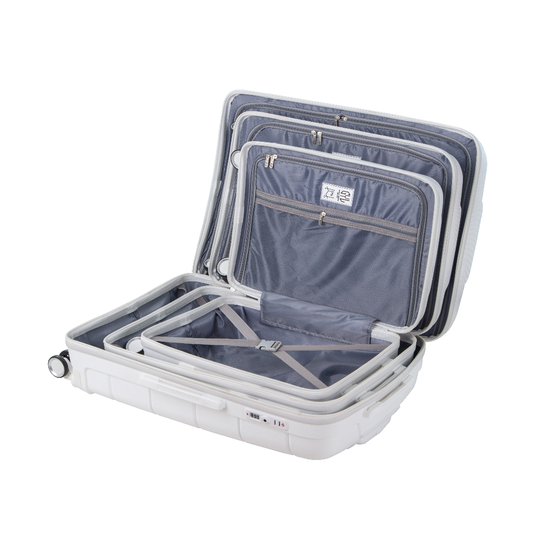 SET DE 3 VALISES WHITE CH3