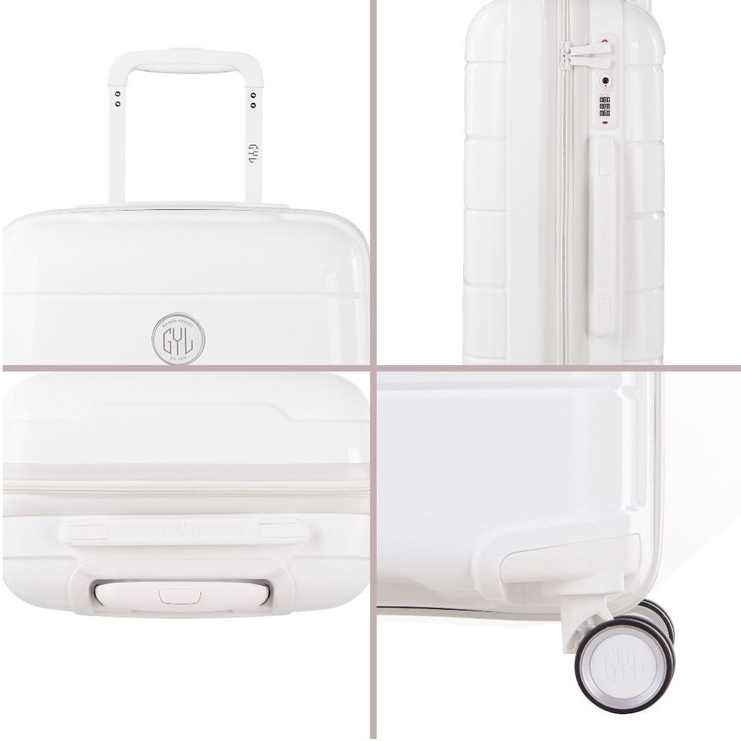 SET DE 3 VALISES WHITE CH3