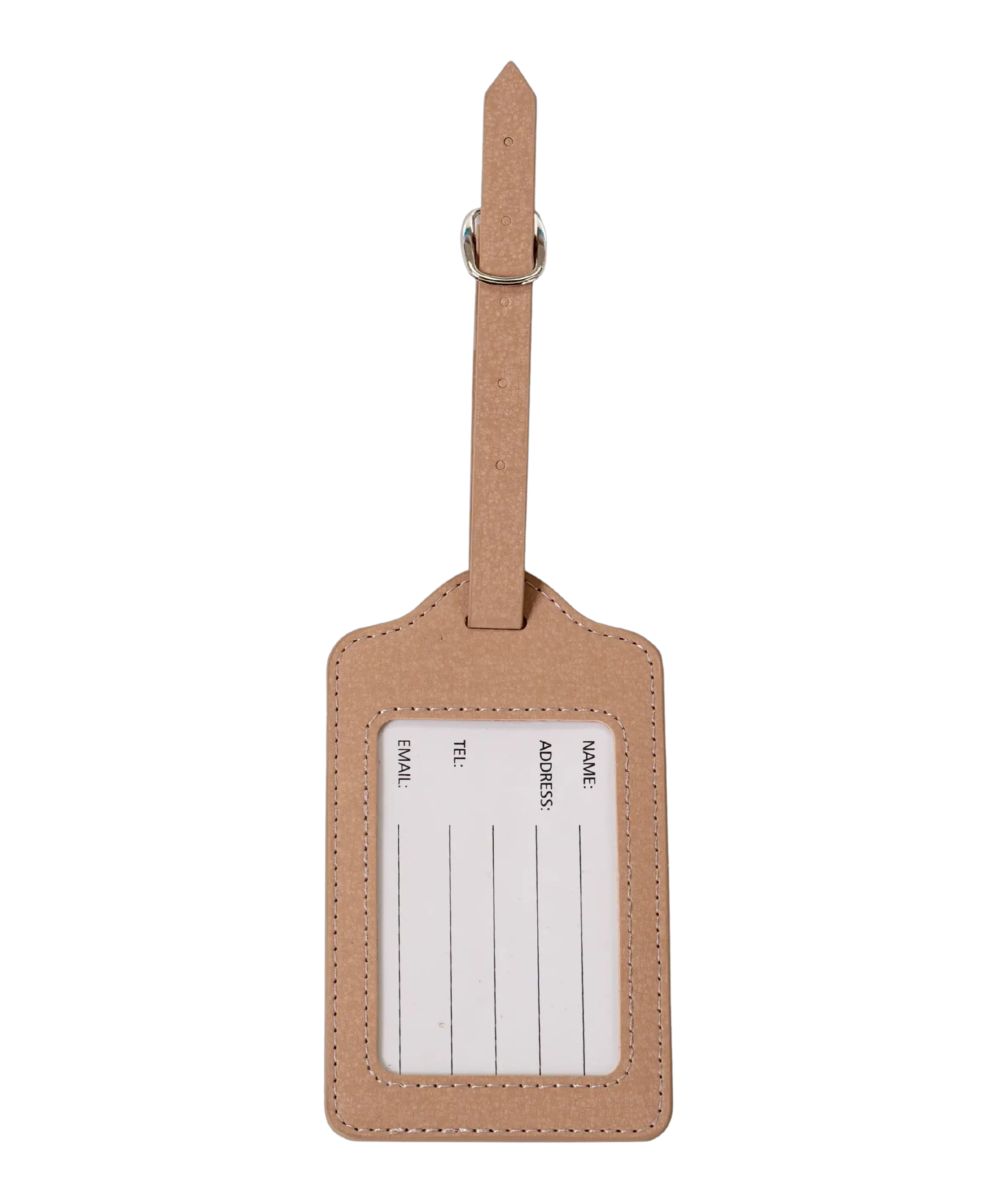 Etiquette a bagages GYL champagne vue dos carte identification fond transparent