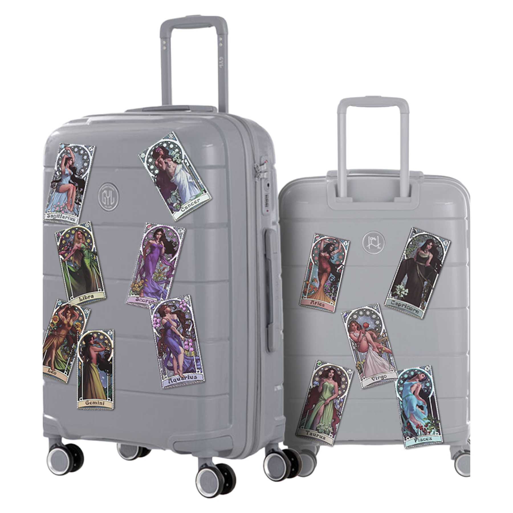 12 Stickers Cartes Tarots