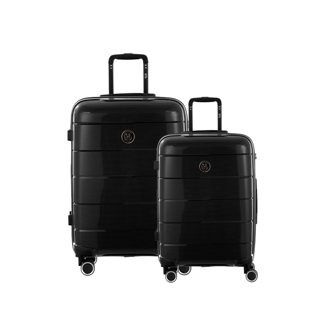 KIT DE 2 SOLO : VALISES RIGIDES BLACK CH3(TAILLE M,L)