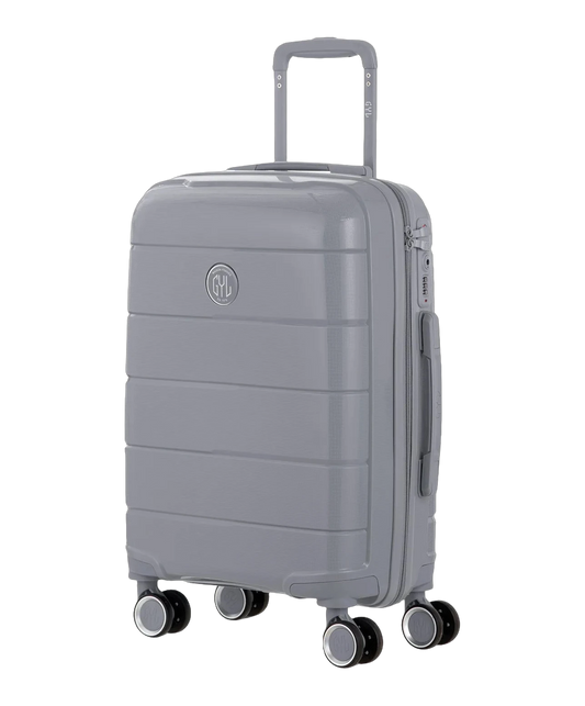 Valise cabine Citadine GYL argent vue trois quarts