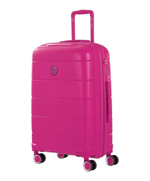 Valise cabine Citadine GYL fuchsia vue trois quarts