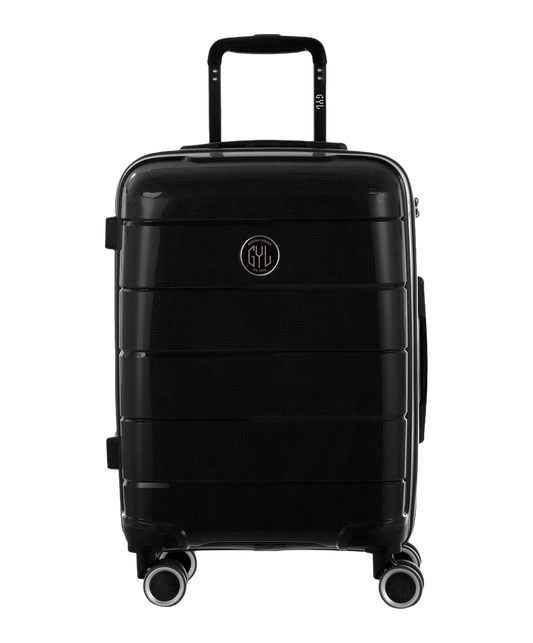 Valise cabine Citadine GYL noir vue de face avec logo