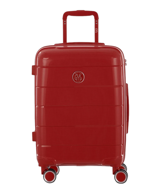 Valise cabine Citadine GYL rouge fonce vue de face avec logo