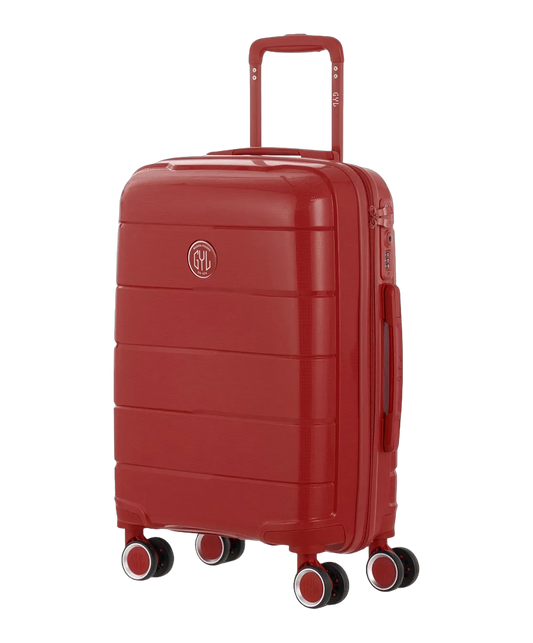 Valise cabine Citadine GYL rouge fonce vue trois quarts