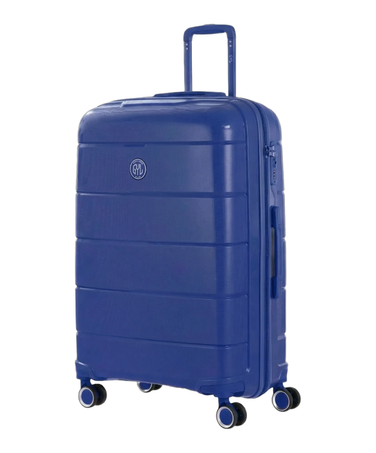 Valise moyenne Citadine GYL bleu klein vue trois quarts