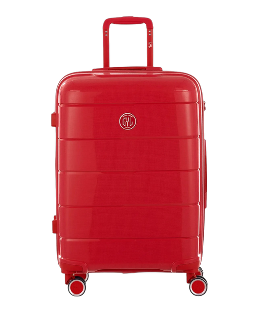 Valise moyenne Citadine GYL rouge vue de face avec logo