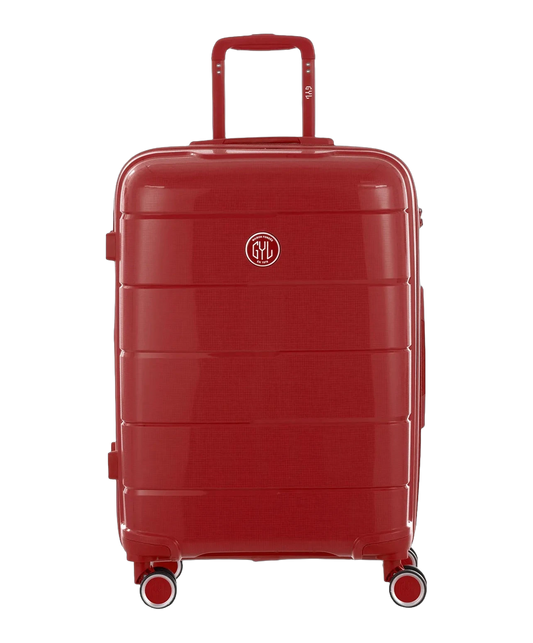 Valise moyenne Citadine GYL rouge fonce vue de face avec logo