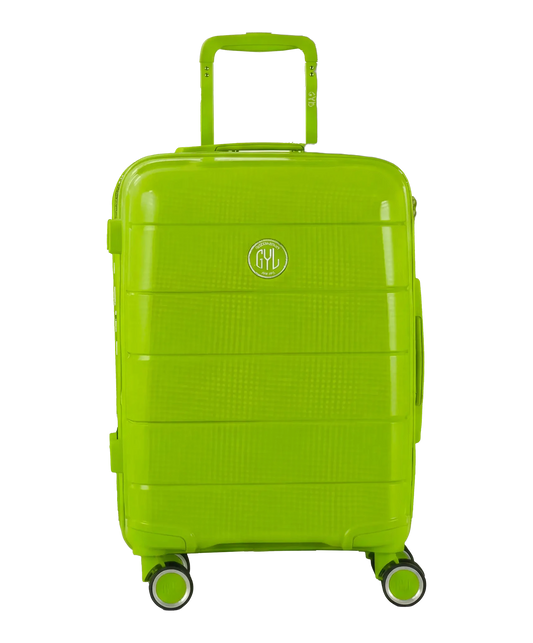 Valise moyenne Citadine GYL vert pomme vue de face avec logo