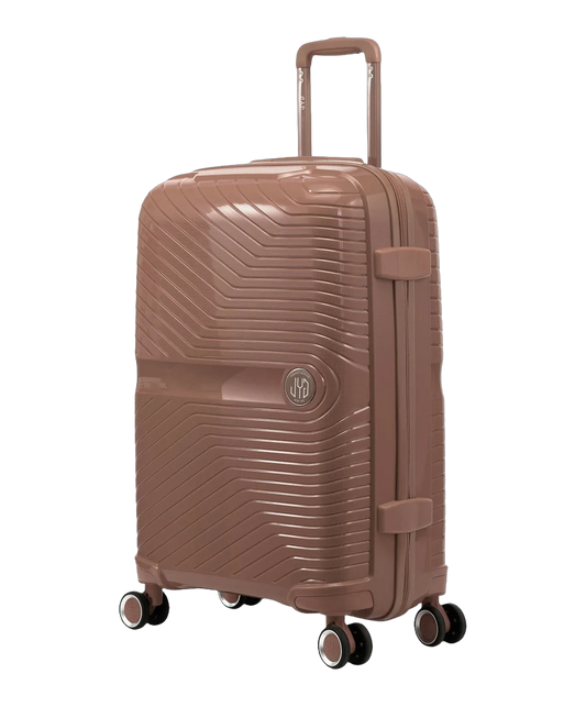Valise moyenne Signature GYL champagne vue trois quarts