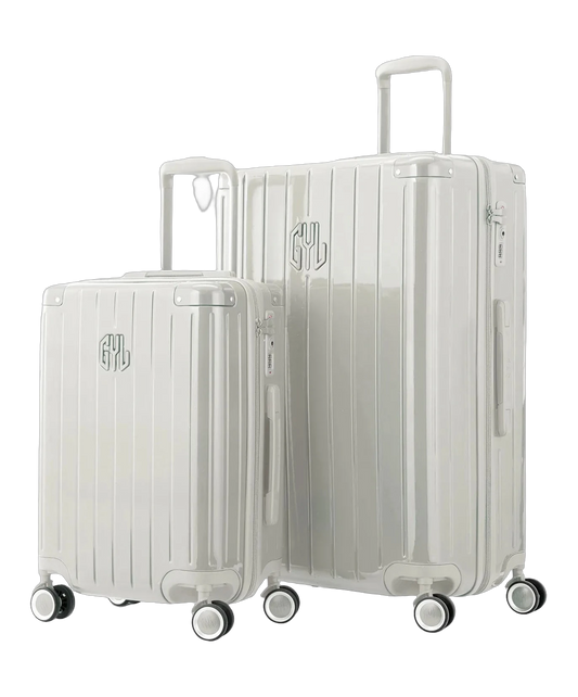 Set de 2 valises rigides Intemporelle sable vue trois quarts GYL