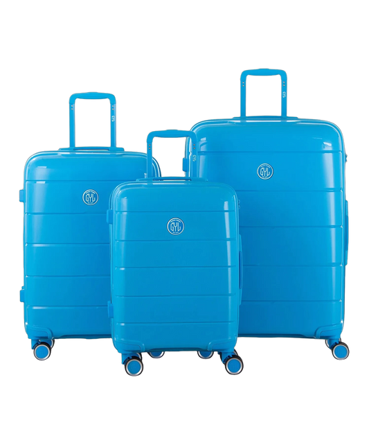 Set de 3 valises Citadine GYL bleu photo du set face avant