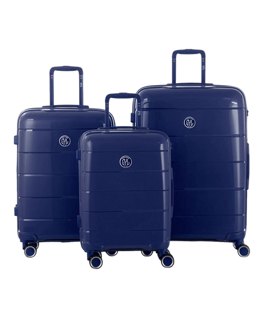 Set de 3 valises Citadine GYL marine photo du set face avant