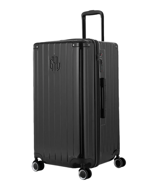 Valise trunk GYL taille L noir vue trois quarts polycarbonate rigide