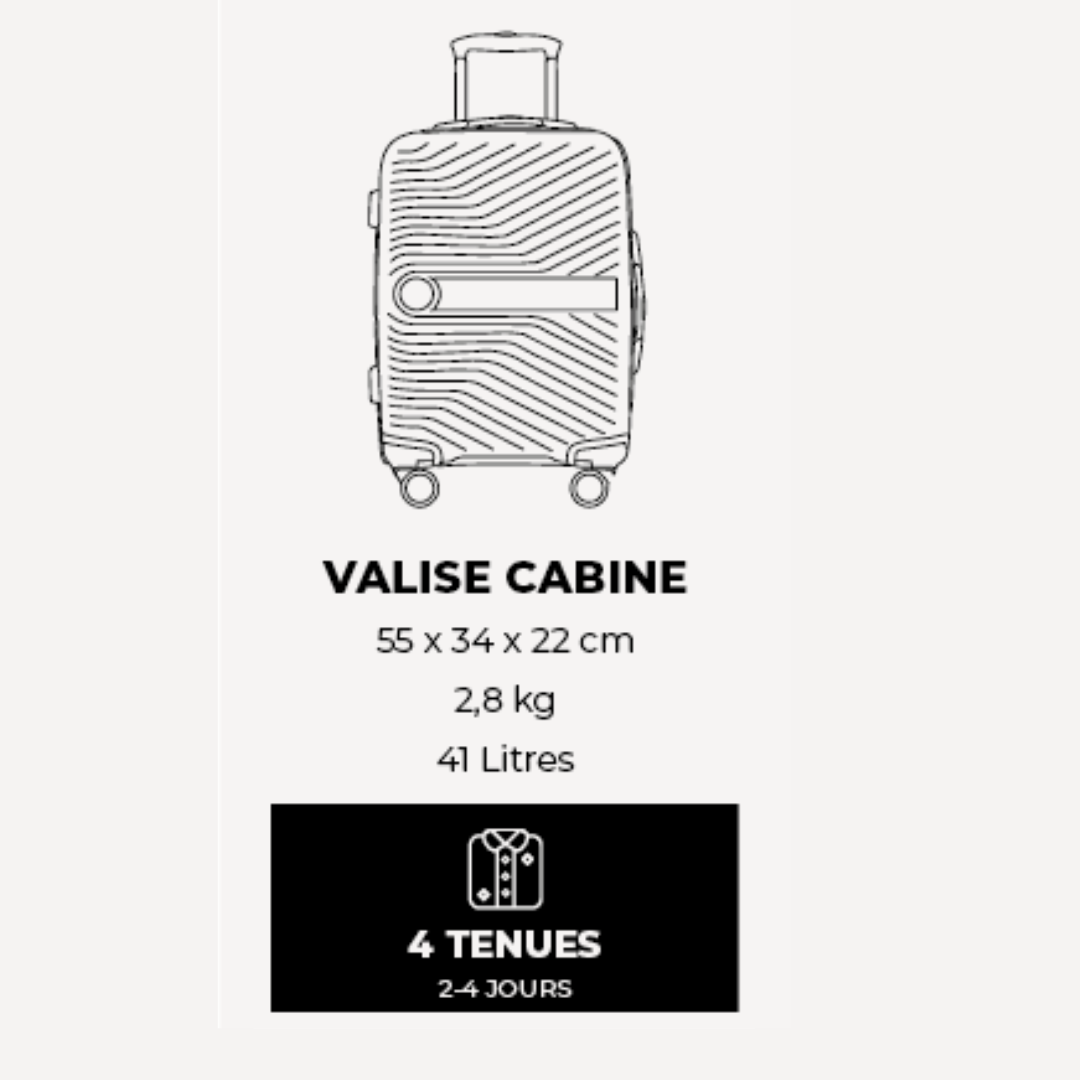 VALISE CABINE BLACK PP5