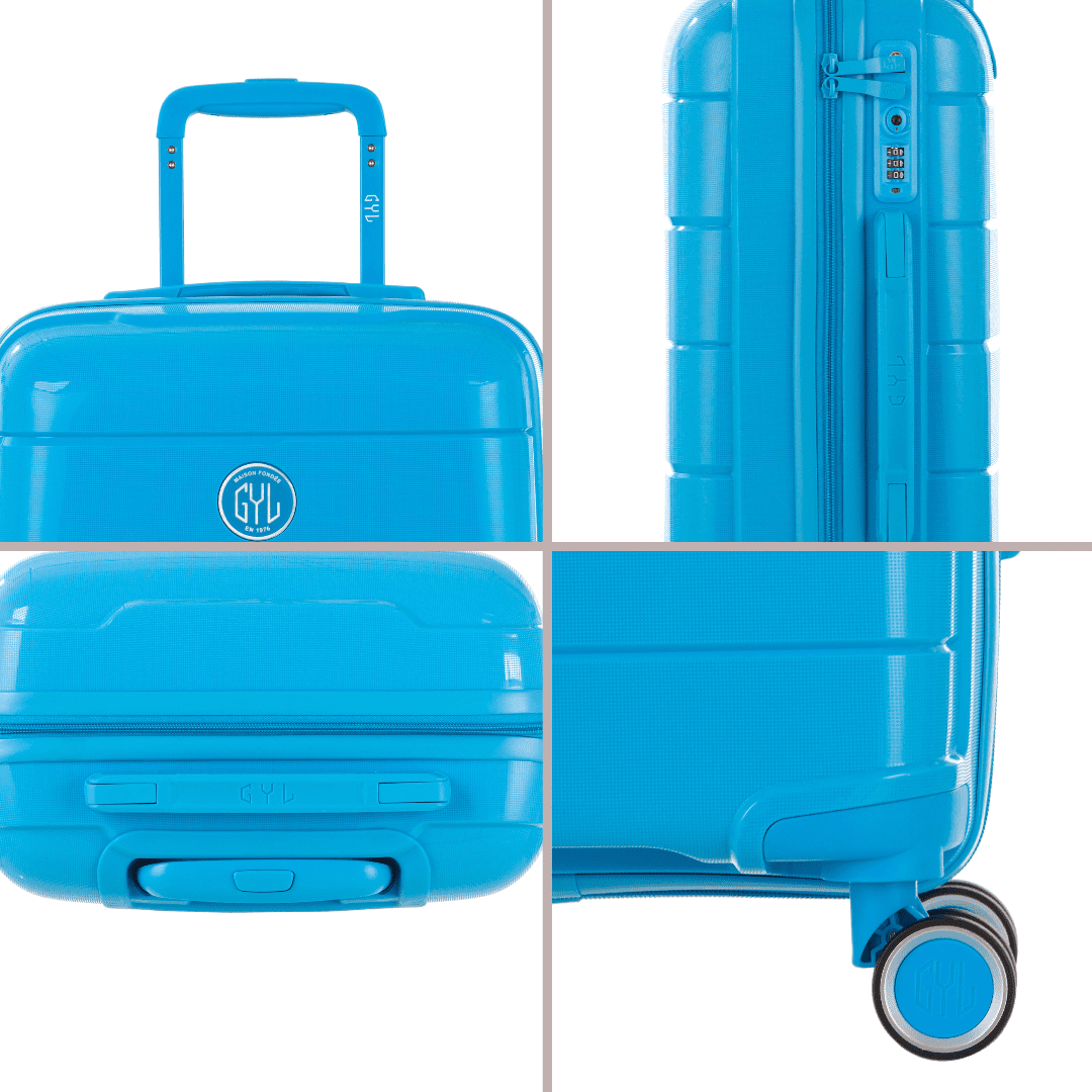 VALISE RIGIDE BLUE LIGHT CH3 CABINE (TAILLE S)