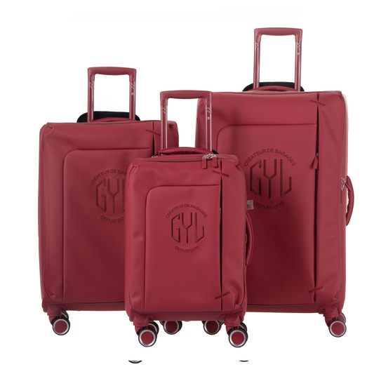 Set de 3 valises Dark red NAP