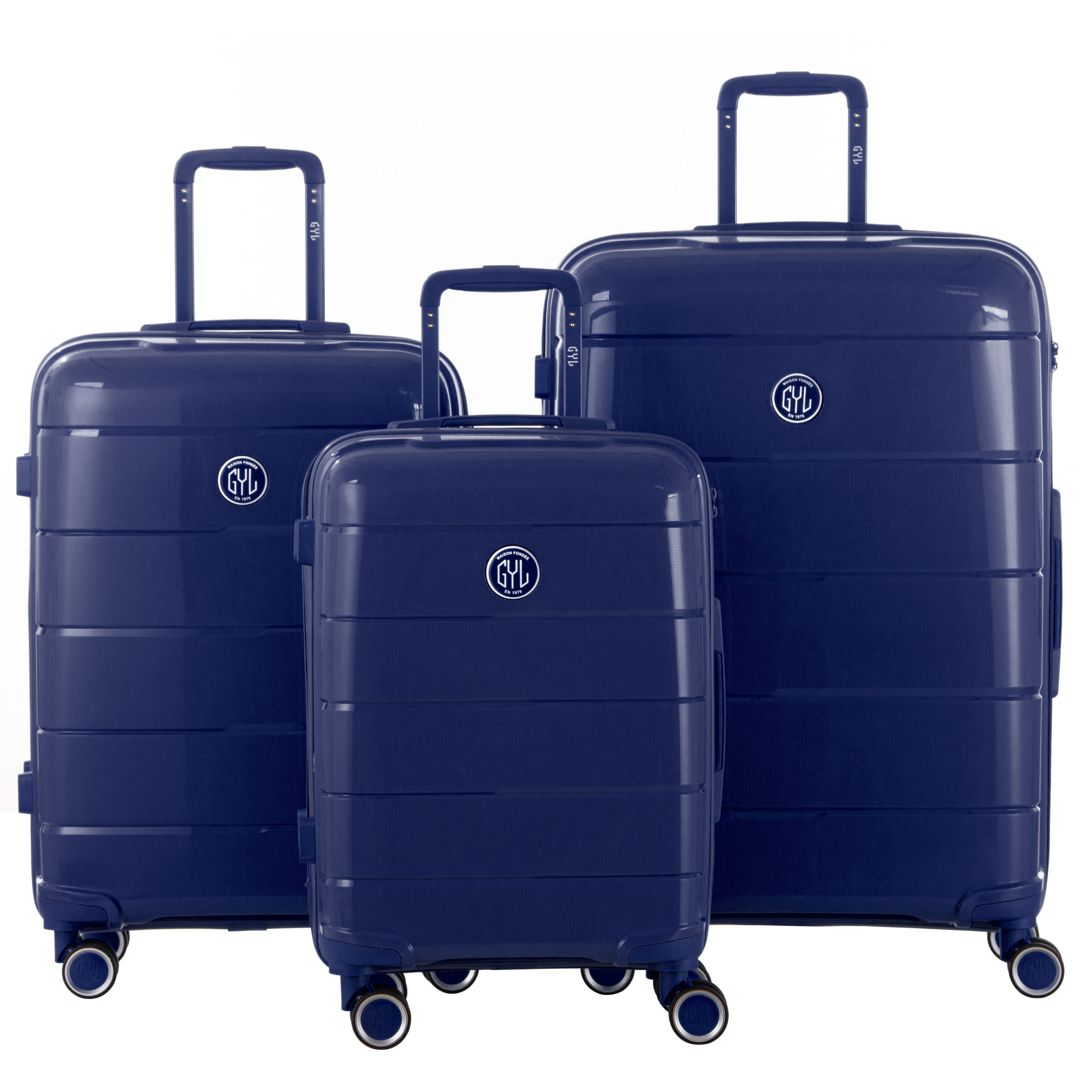 SET DE 3 VALISES RIGIDES BLUE CH3 (TAILLES S, M, L)