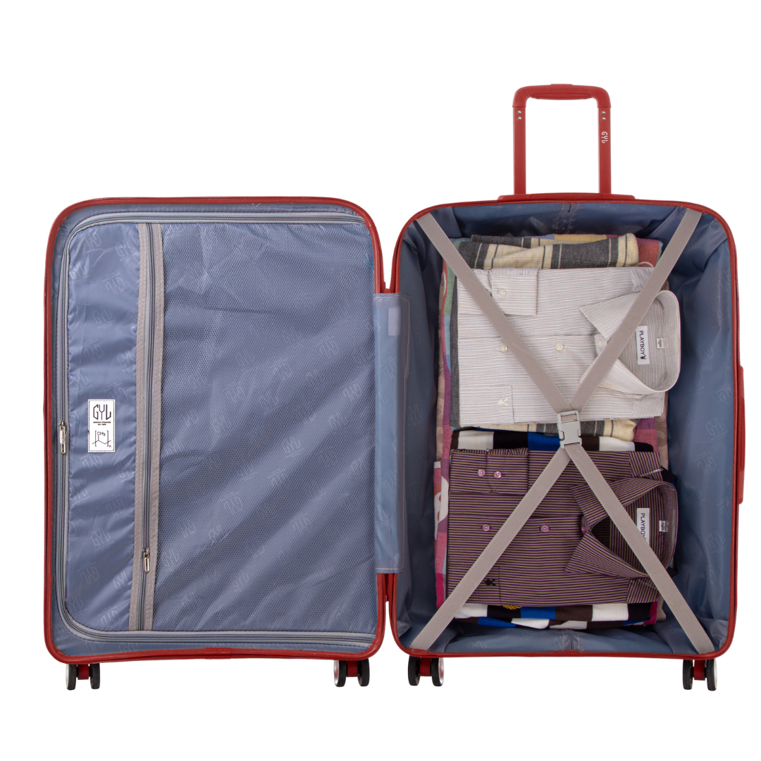 GRANDE VALISE DARK RED CH3