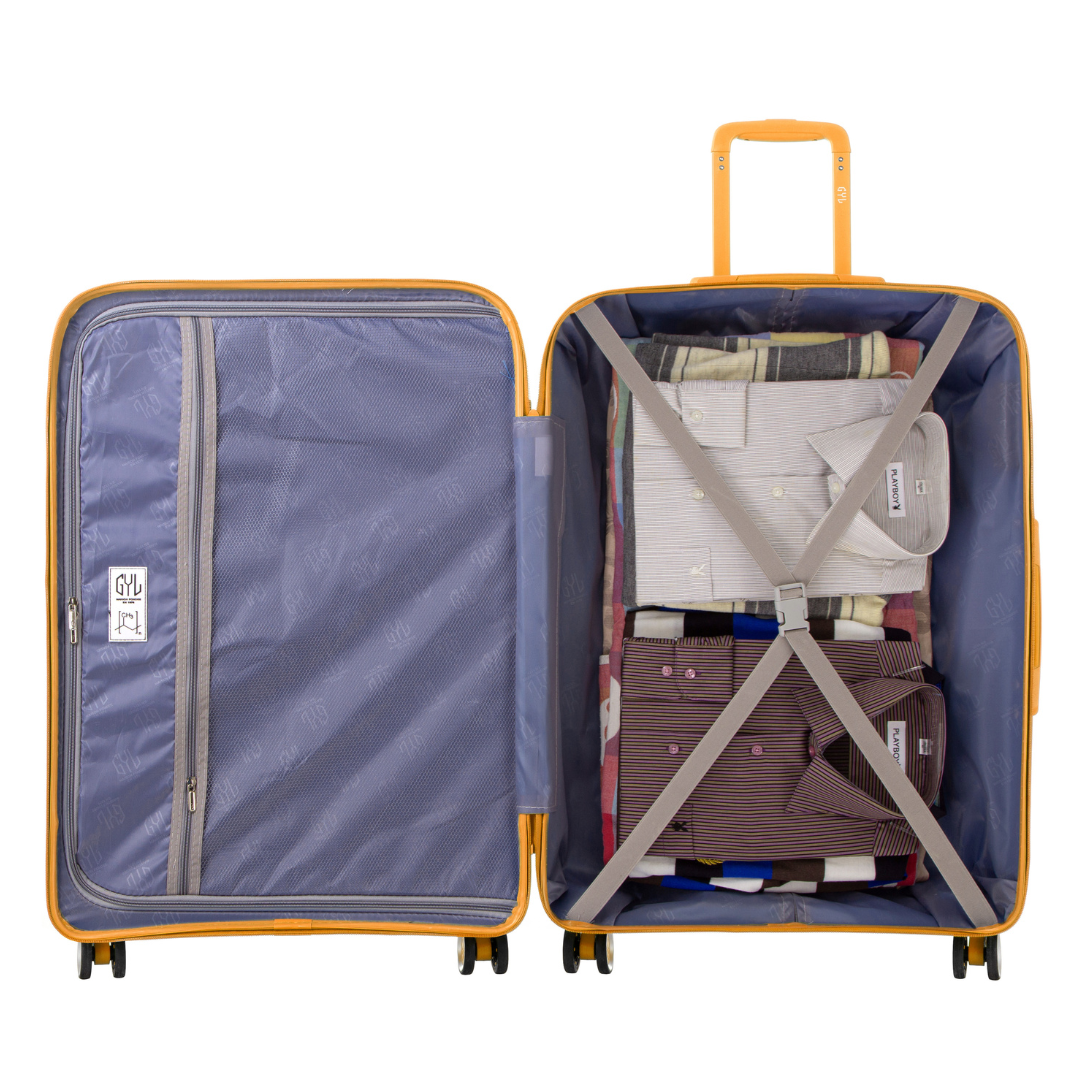 VALISE RIGIDE DARK YELLOW CH3 GRANDE (TAILLE L)