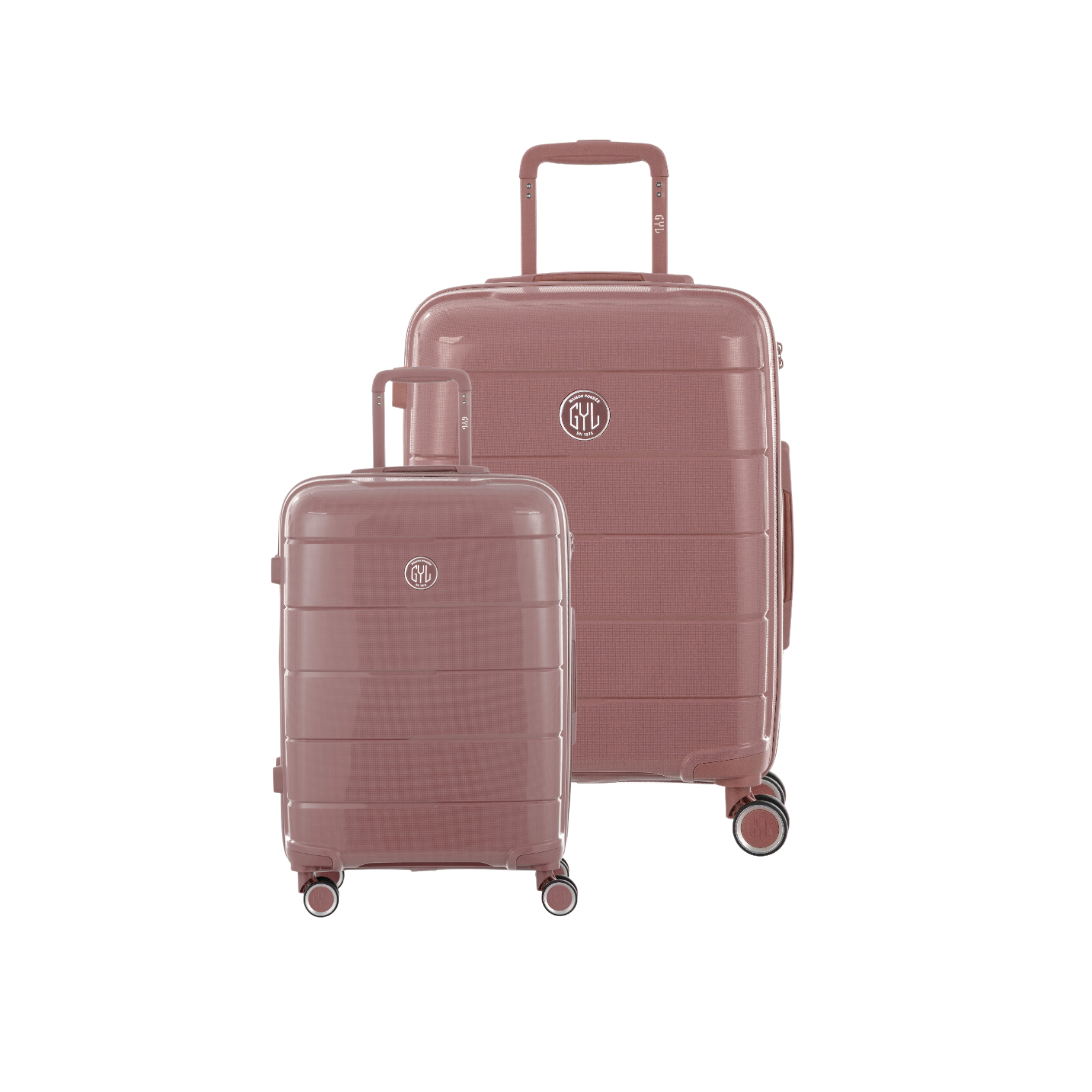 SET DE 2  VALISES RIGIDES PINK GOLD CH3(TAILLE S,M)