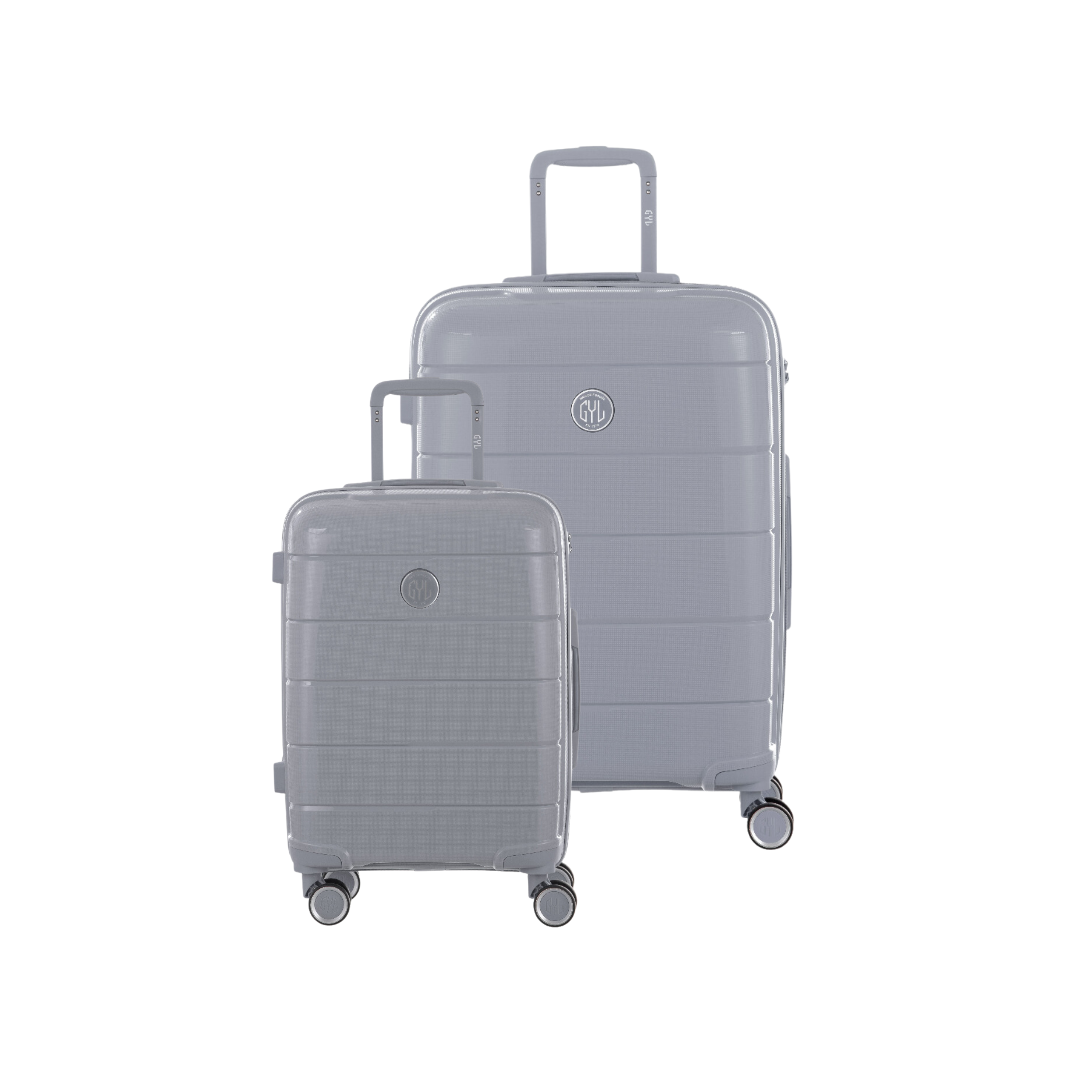 SET DE 2 SOLO : VALISES RIGIDES SILVER CH3(TAILLE S,M)