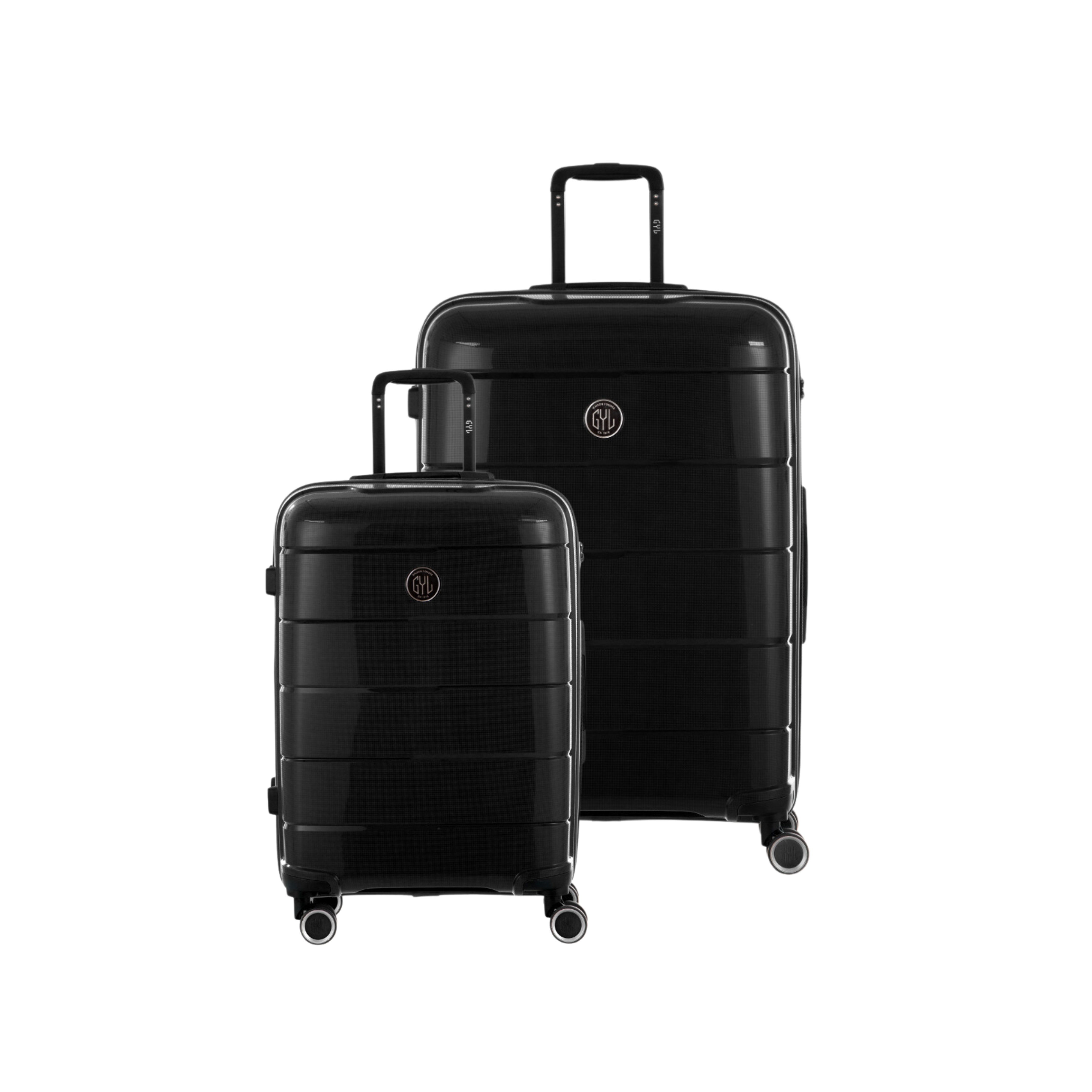 SET DE 2 SOLO : VALISES RIGIDES BLACK CH3(TAILLE S,M)