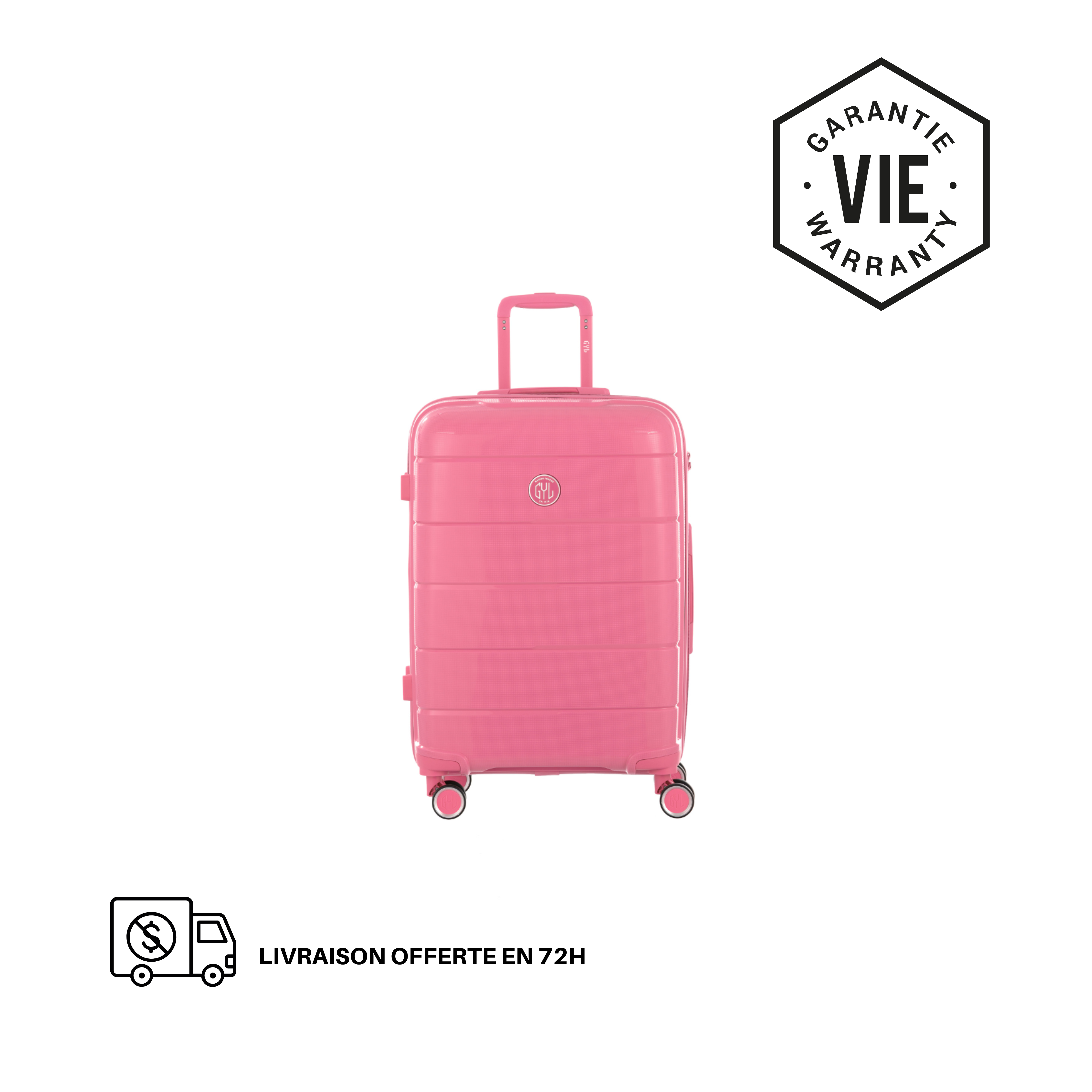 VALISE MOYENNE PINK CH3