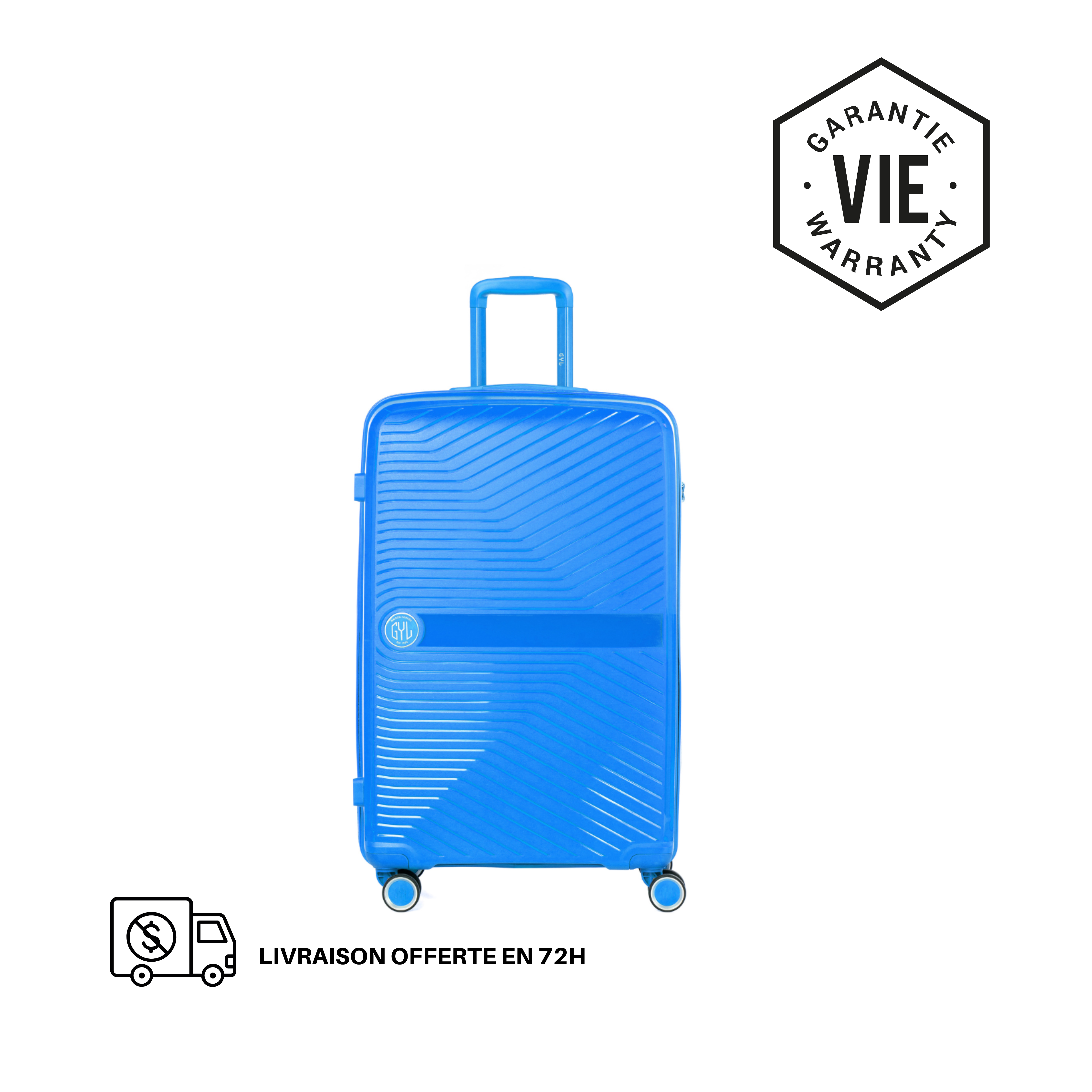 VALISE RIGIDE BLUE PP5 GRANDE (TAILLE L)