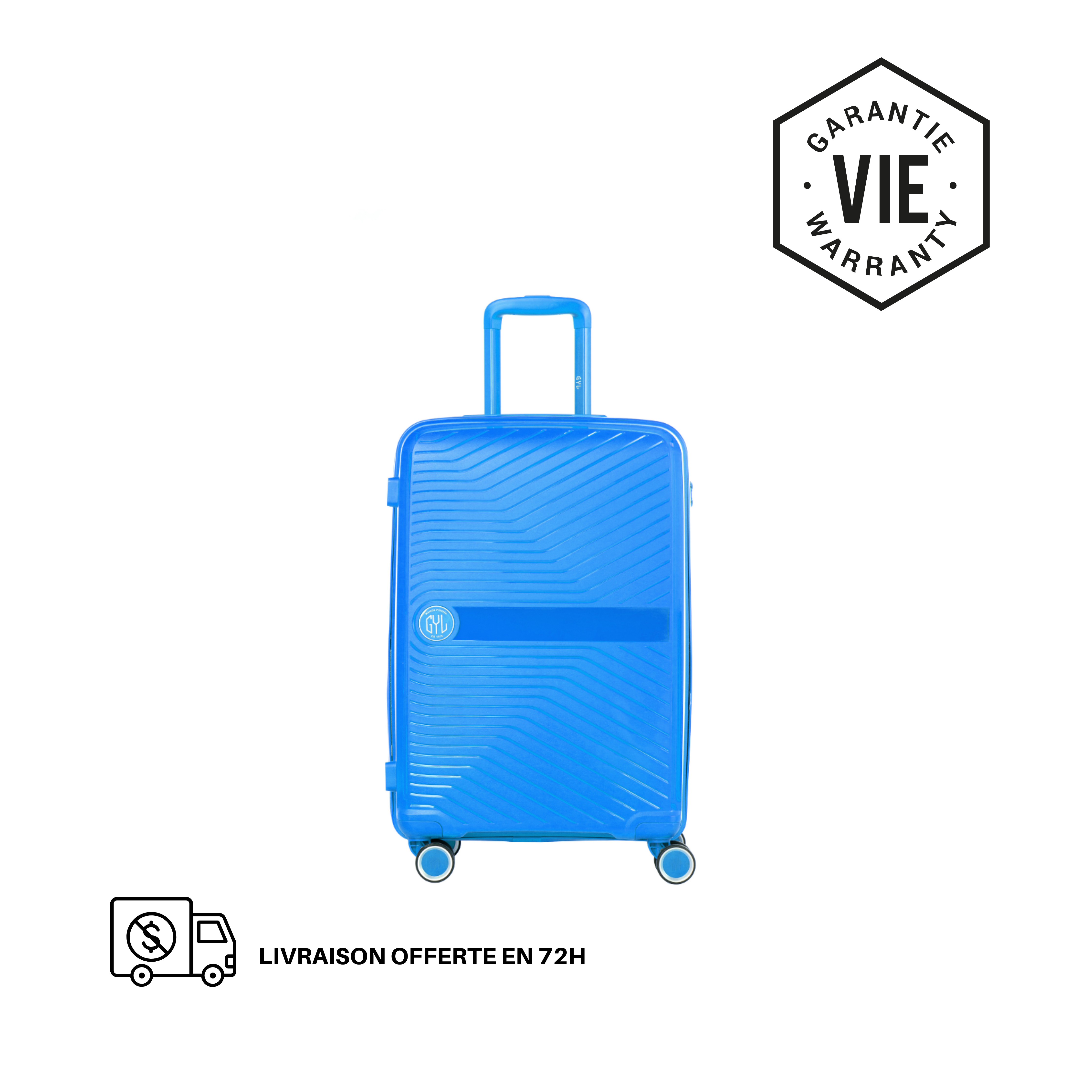 VALISE RIGIDE BLUE PP5 MOYENNE (TAILLE M)