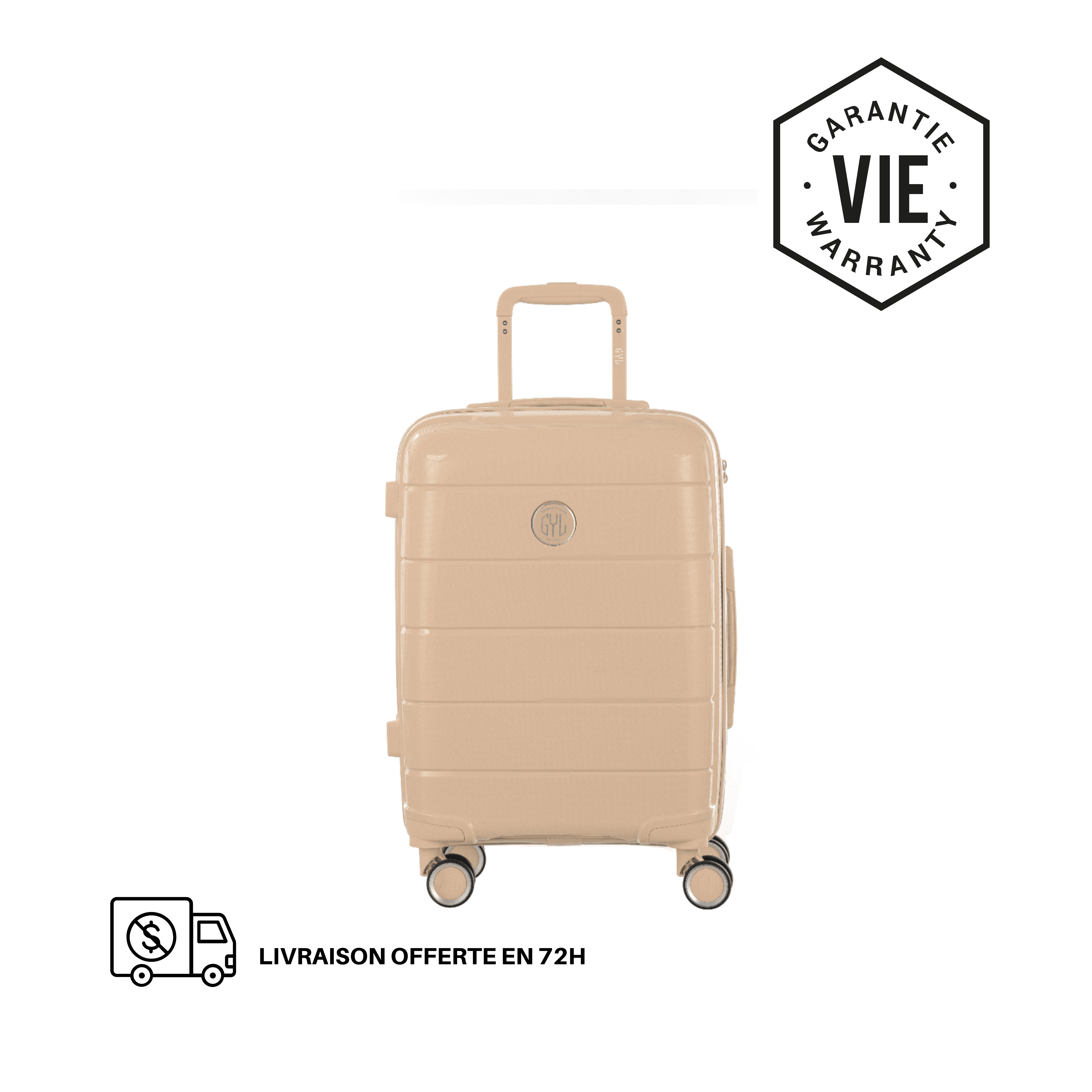 VALISE RIGIDE IVORY CH3 CABINE (TAILLE S)