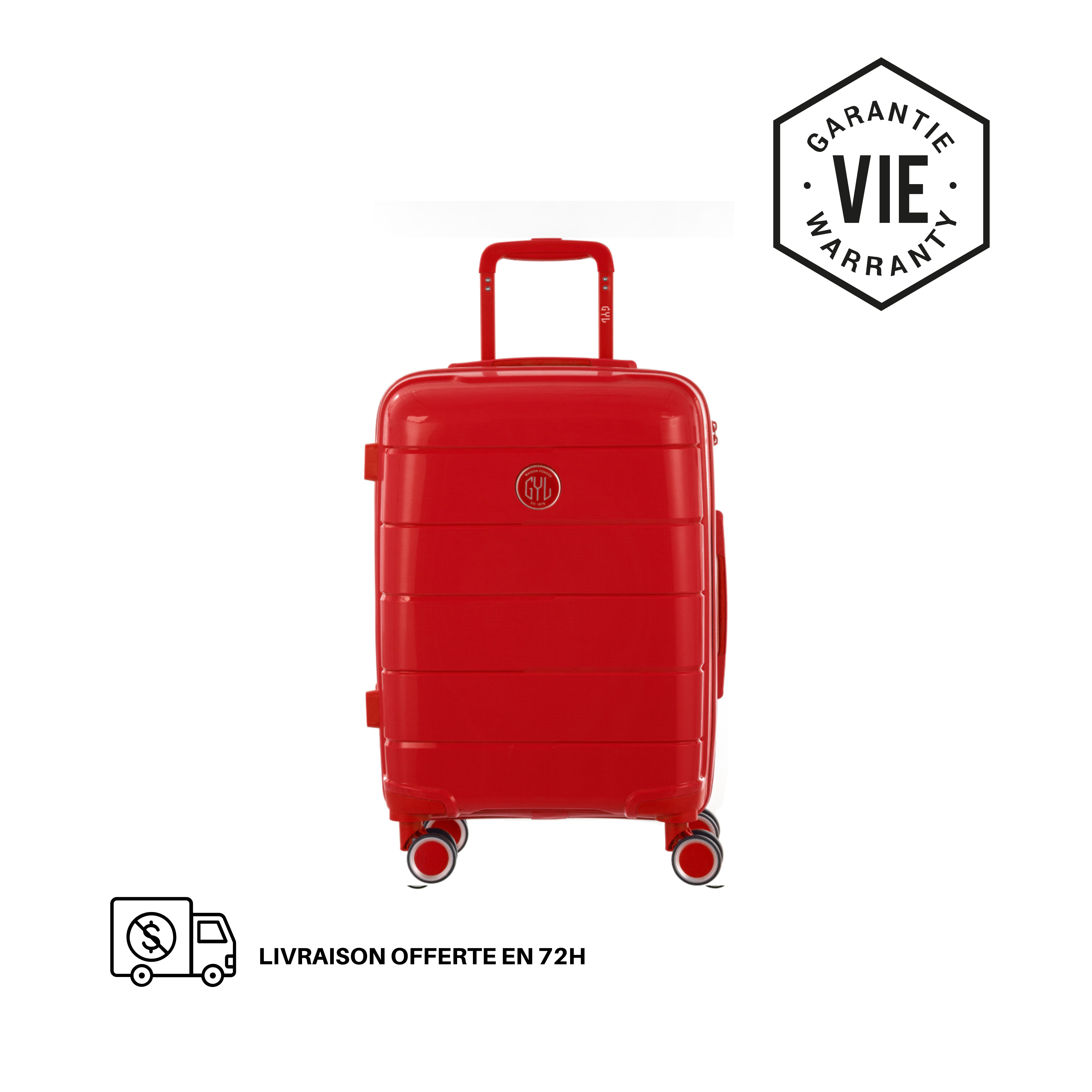 VALISE RIGIDE RED CH3 CABINE (TAILLE S)