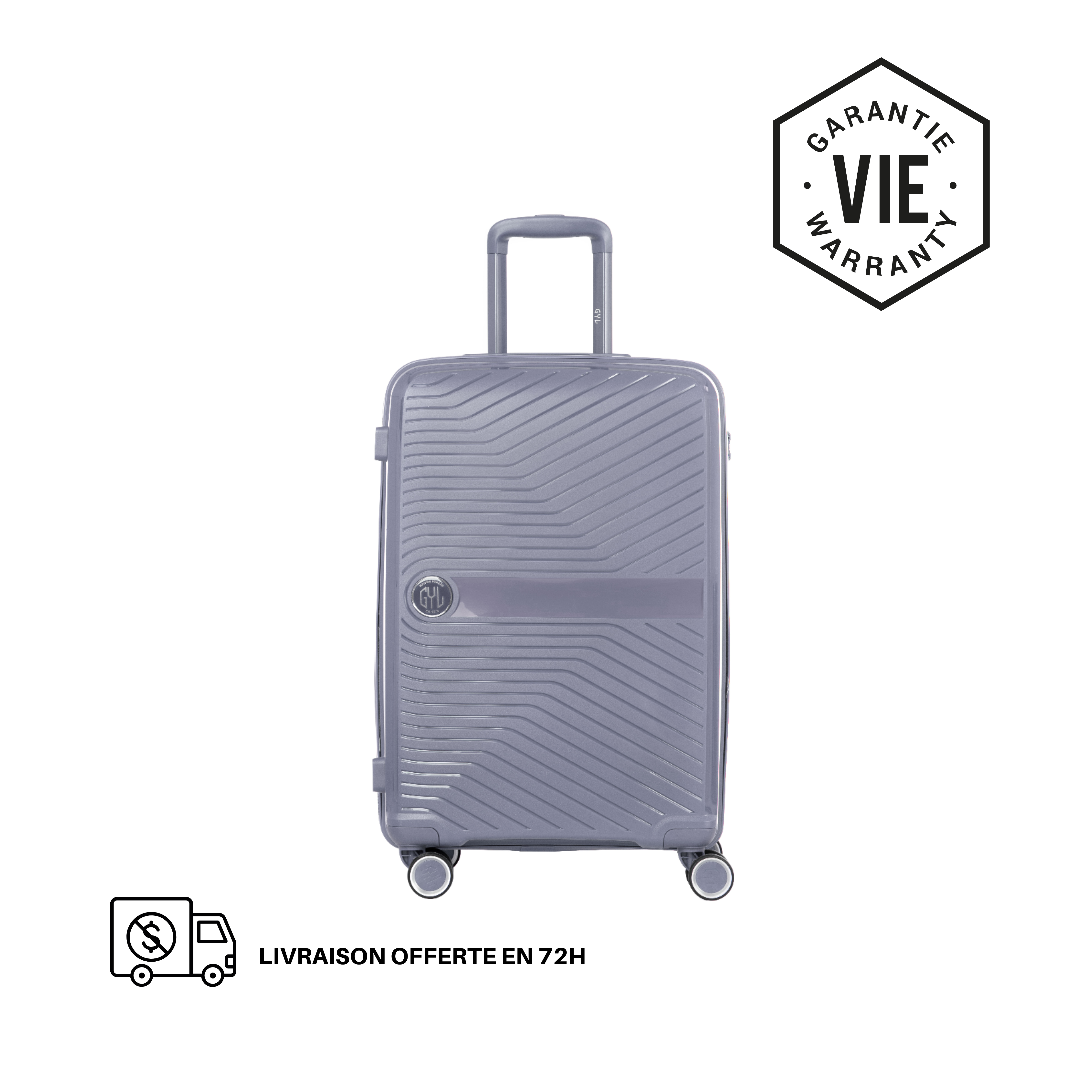 VALISE RIGIDE SILVER PP5 GRANDE (TAILLE L)