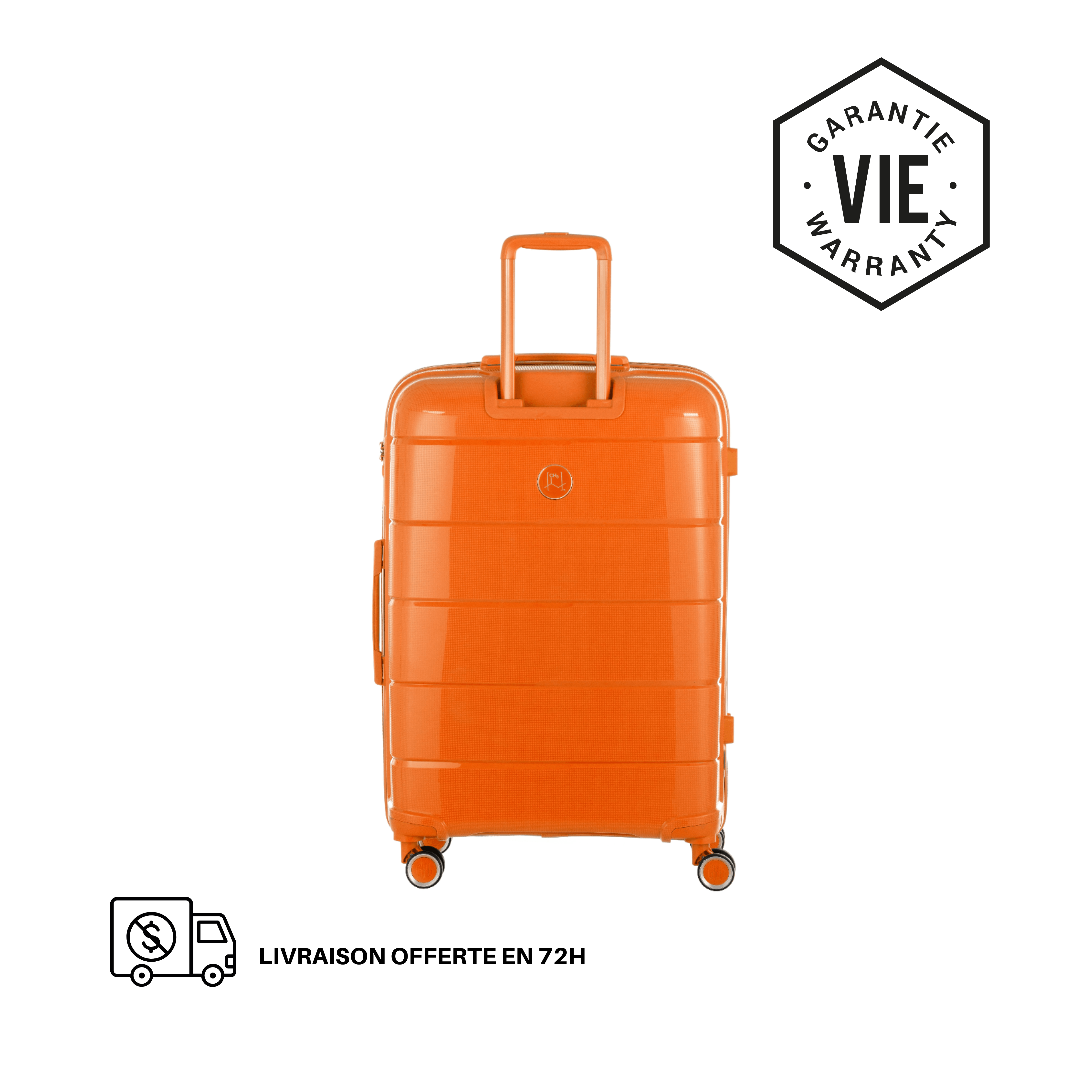 VALISE RIGIDE ORANGE CH3 CABINE (TAILLE S)